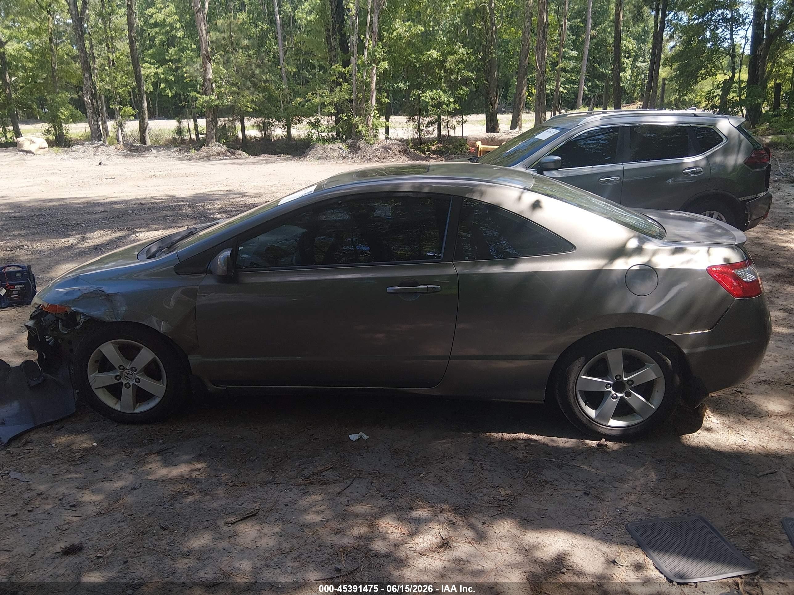 2008 Honda Civic Ex Gray vin: 2HGFG12888H503394