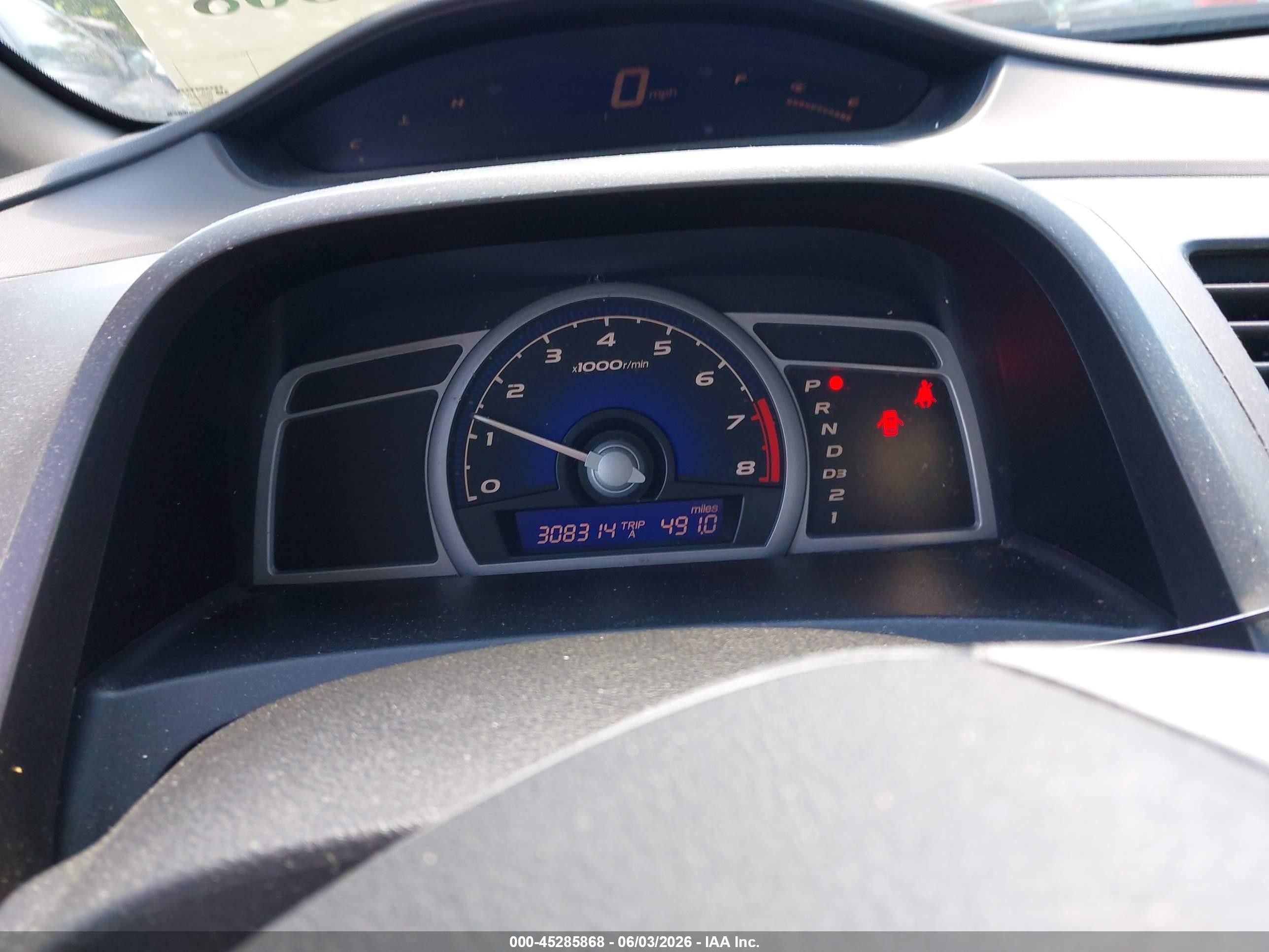 2008 Honda Civic Ex Blue vin: 2HGFG12888H525718