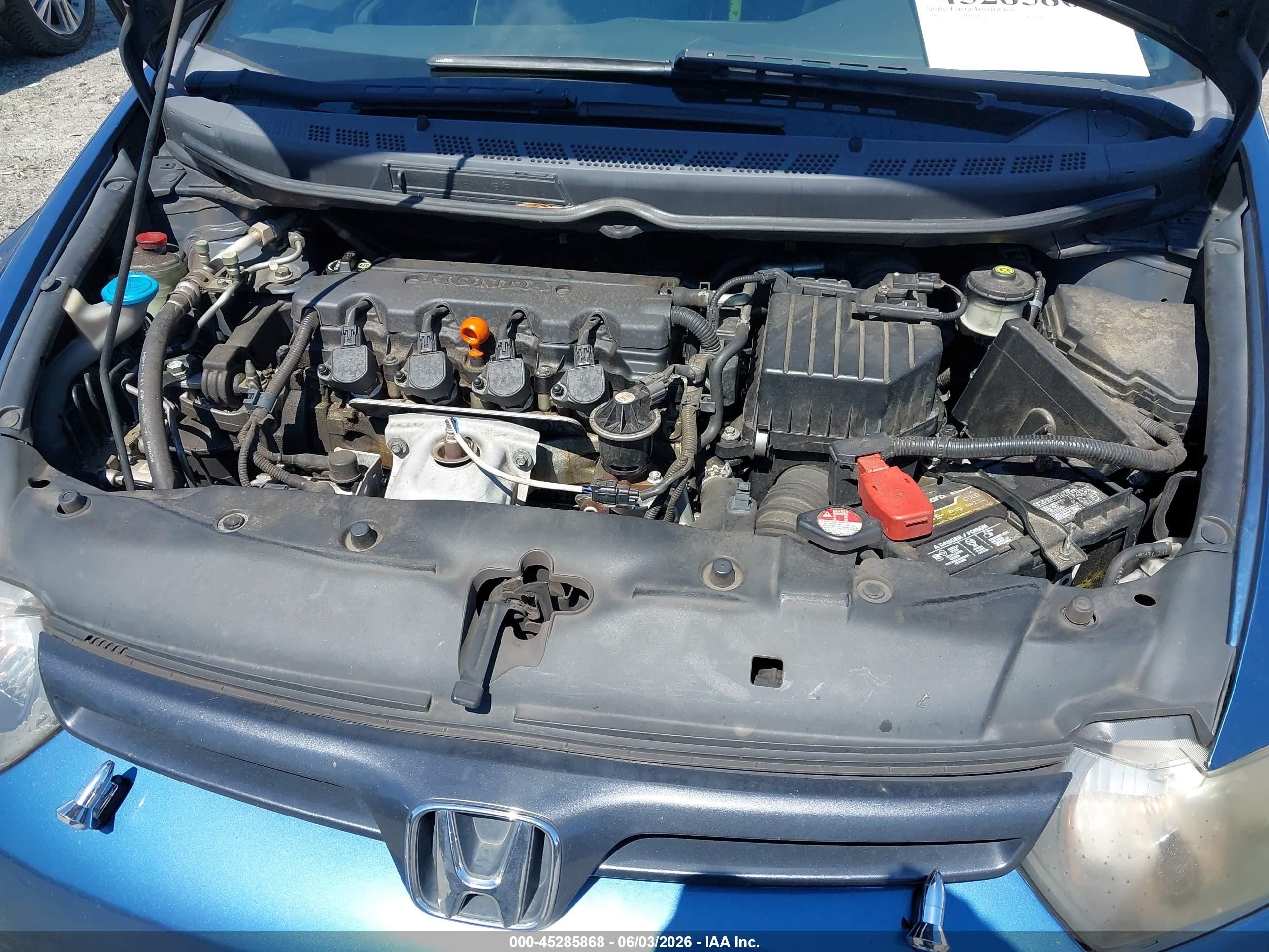 2008 Honda Civic Ex Blue vin: 2HGFG12888H525718