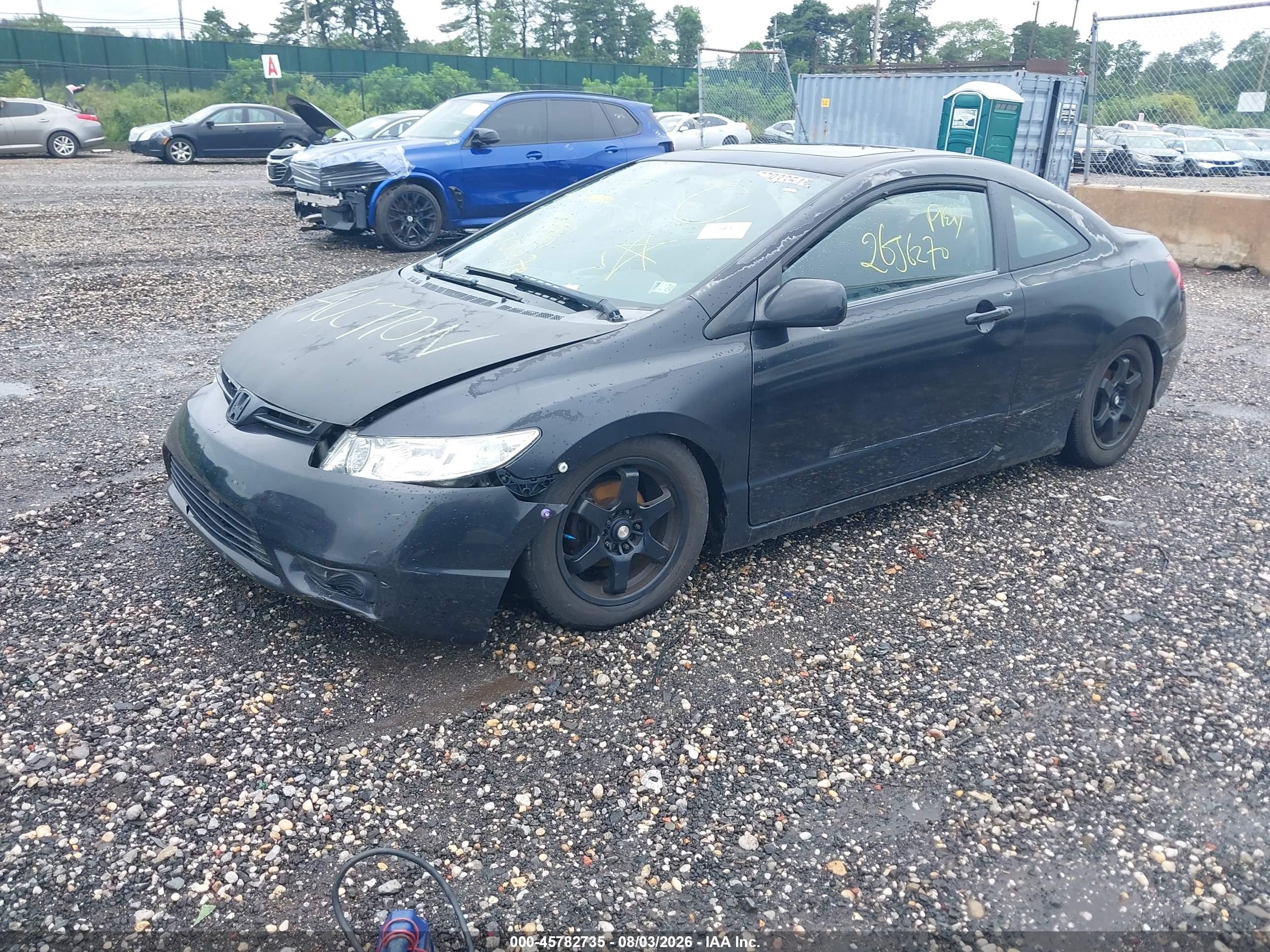 2008 Honda Civic Ex Black vin: 2HGFG12888H527825