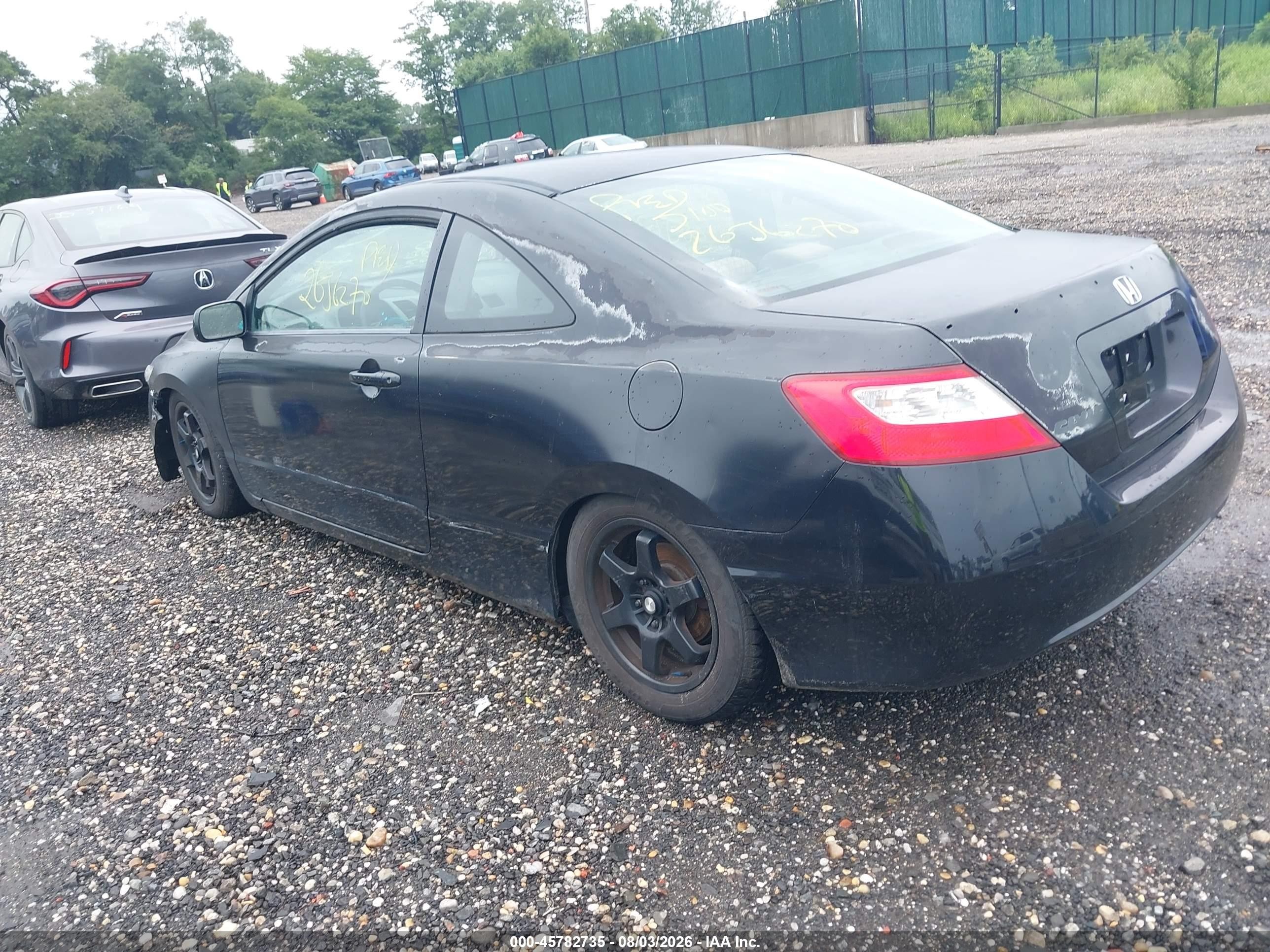 2008 Honda Civic Ex Black vin: 2HGFG12888H527825