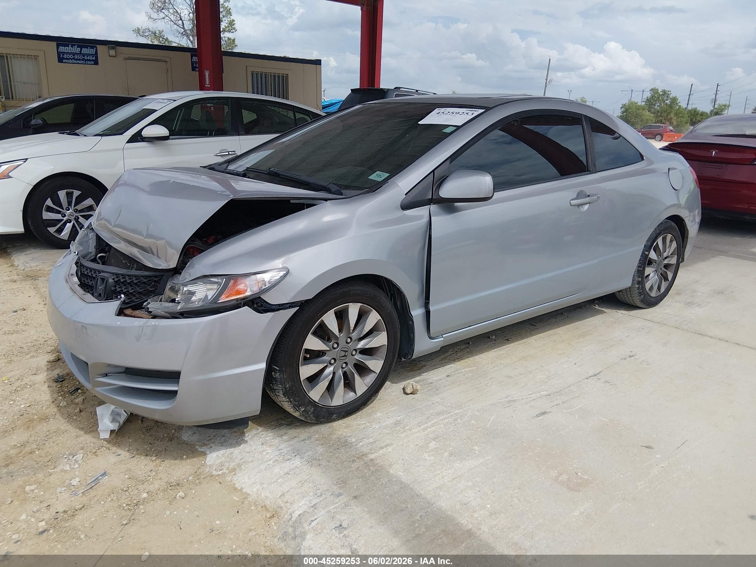 2009 Honda Civic Ex Gray vin: 2HGFG12889H500965