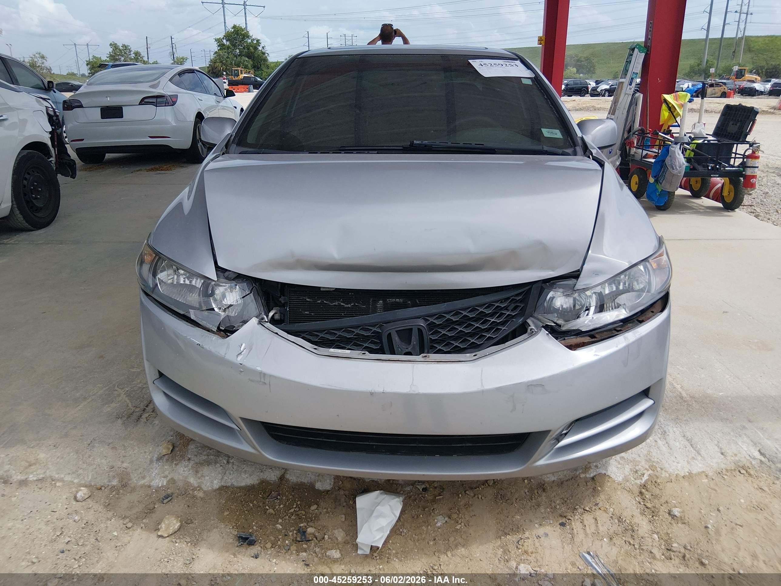2009 Honda Civic Ex Gray vin: 2HGFG12889H500965