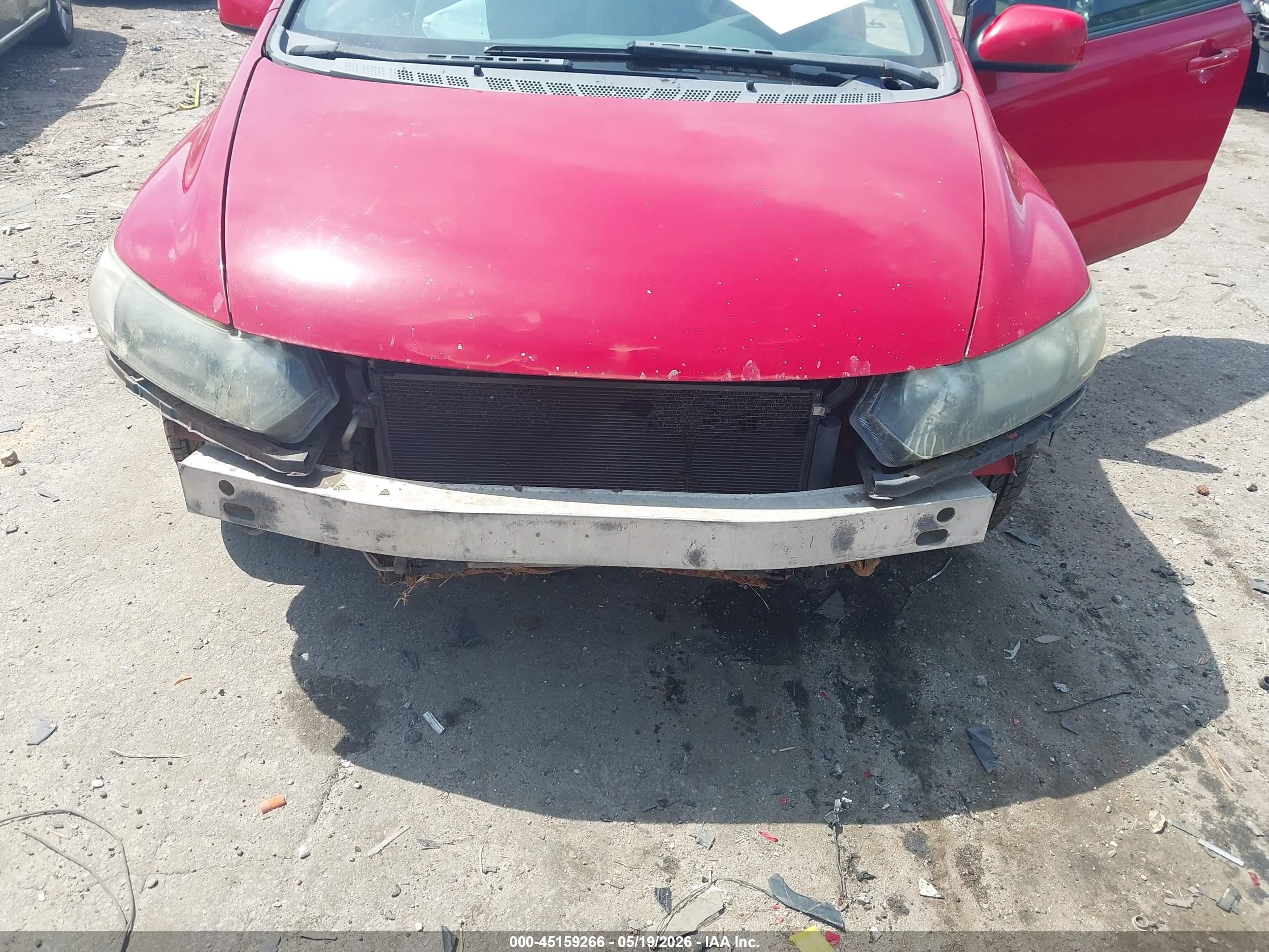 2009 Honda Civic Ex Red vin: 2HGFG12889H513540