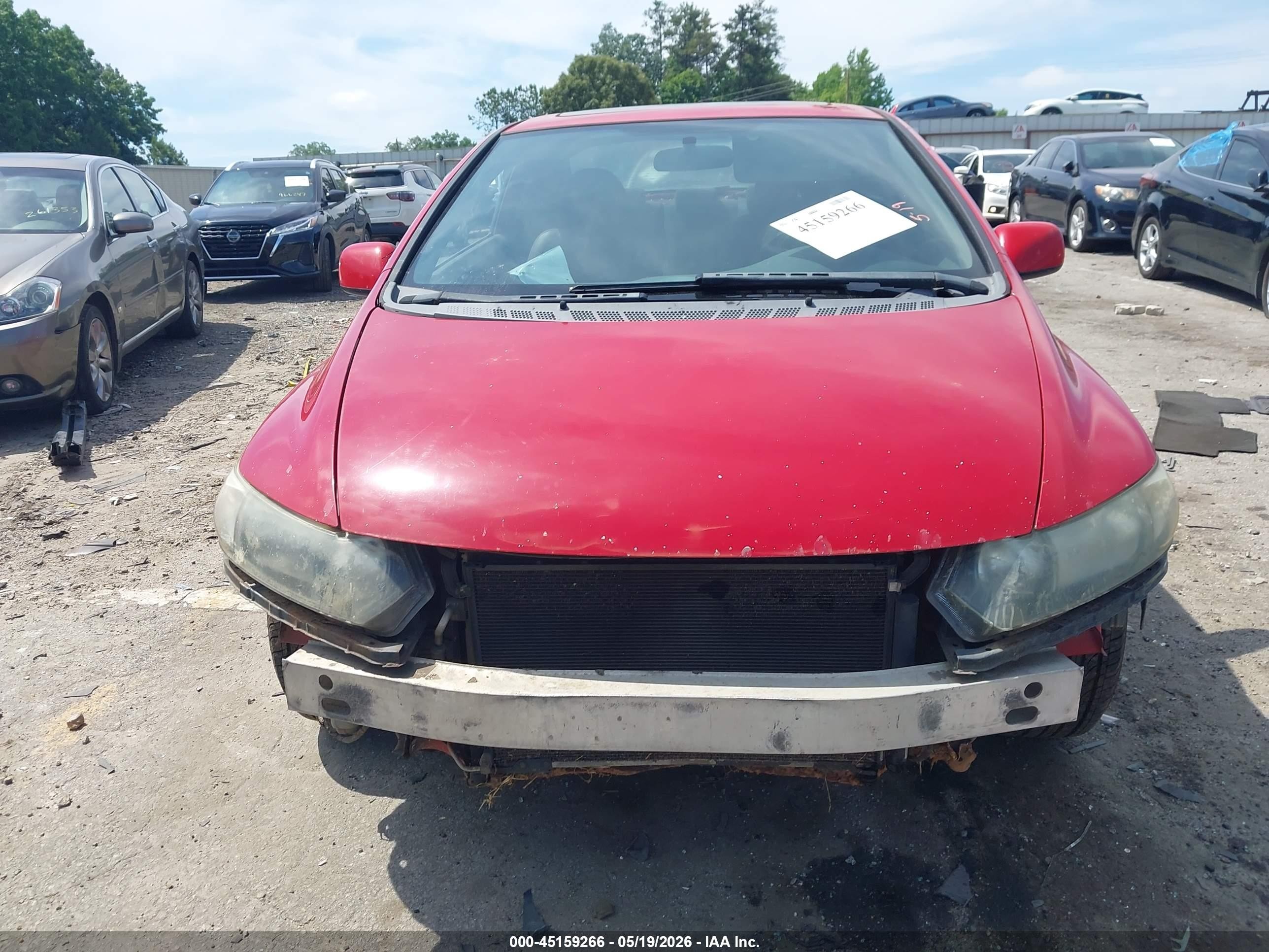 2009 Honda Civic Ex Red vin: 2HGFG12889H513540