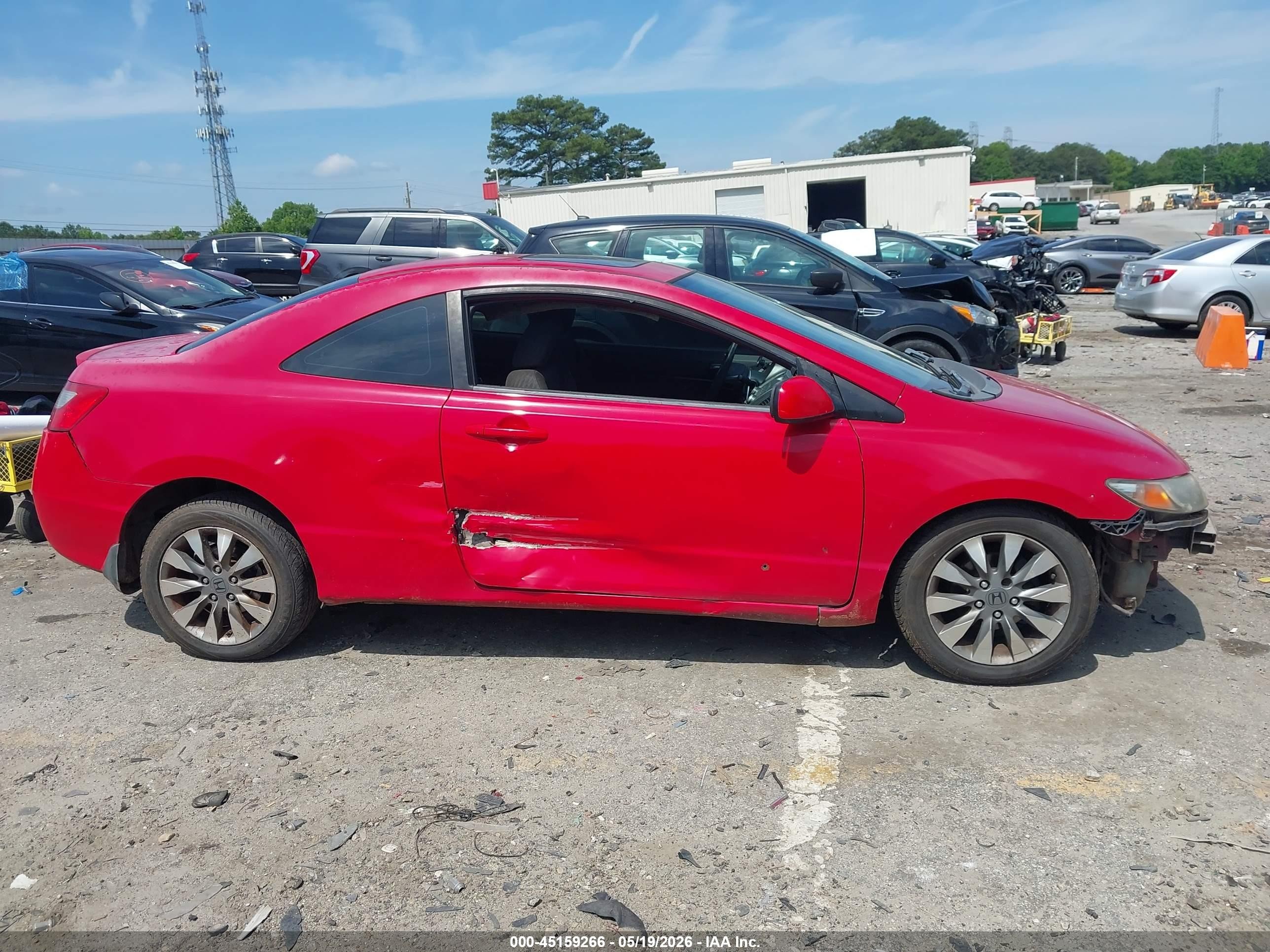 2009 Honda Civic Ex Red vin: 2HGFG12889H513540