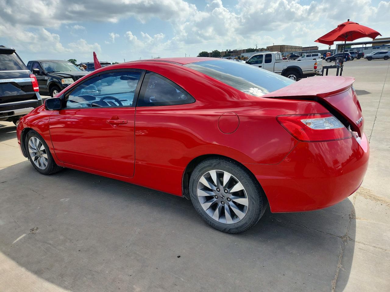 2009 Honda Civic Ex Red vin: 2HGFG12889H519614