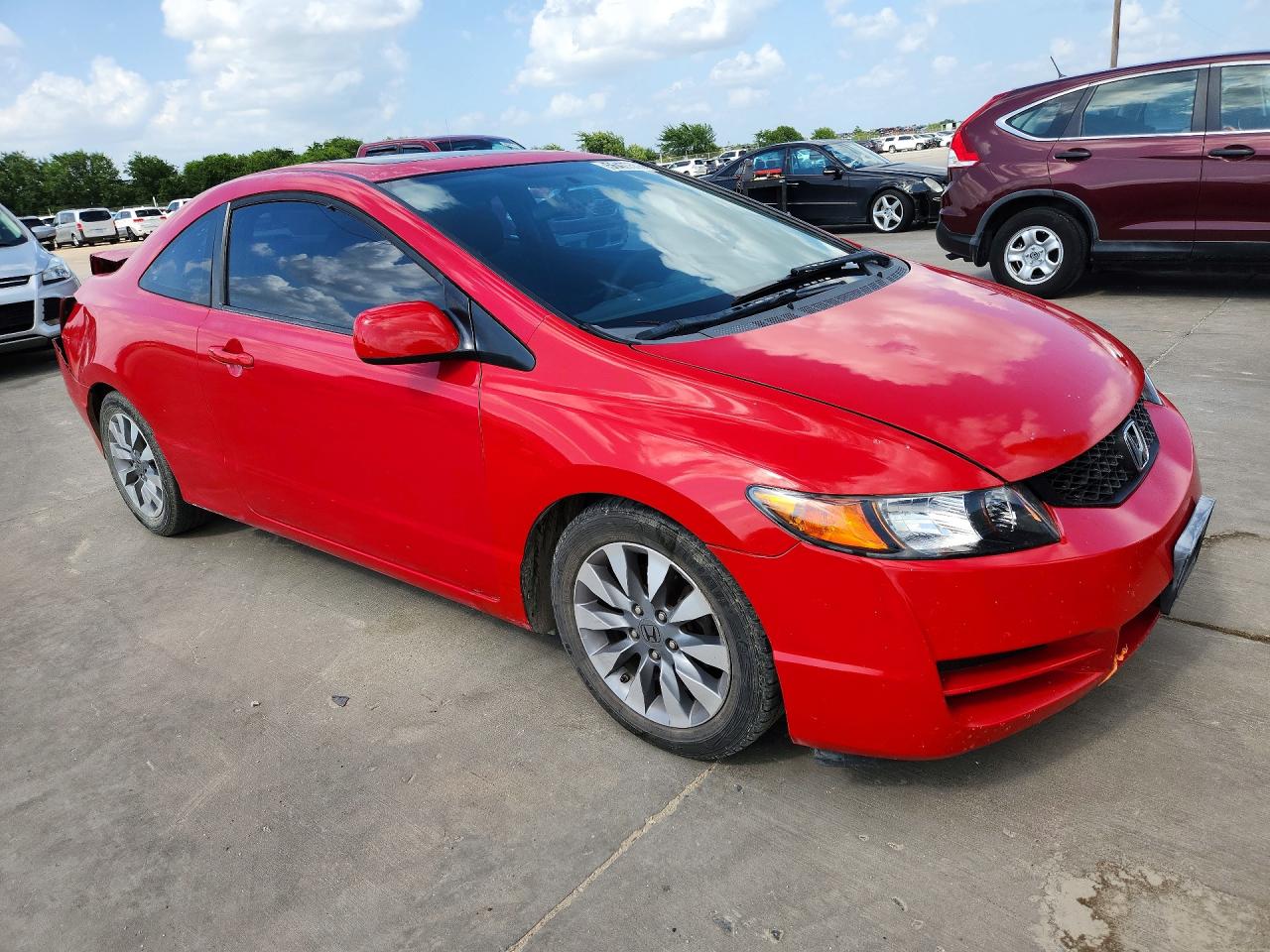 2009 Honda Civic Ex Red vin: 2HGFG12889H519614
