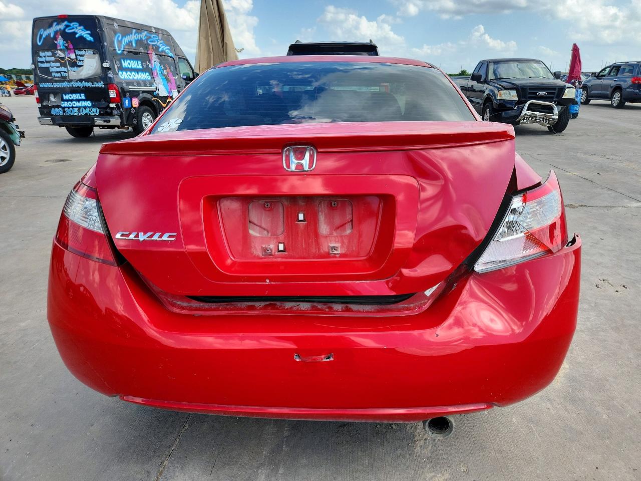 2009 Honda Civic Ex Red vin: 2HGFG12889H519614