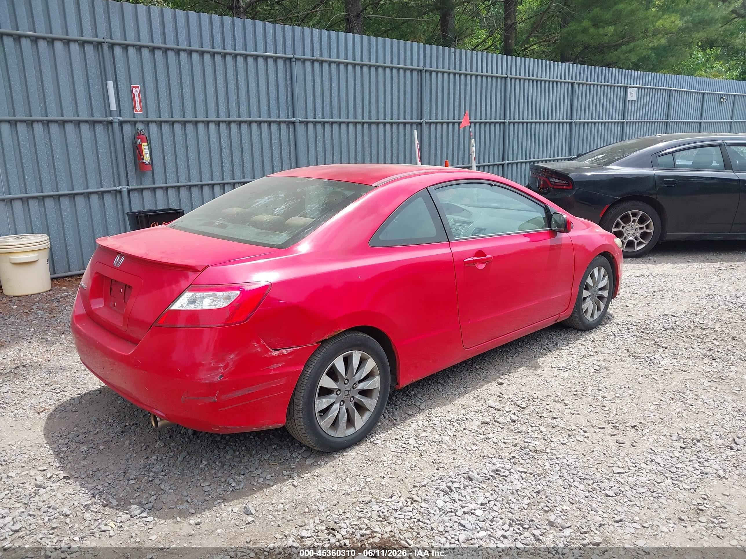 2009 Honda Civic Ex Red vin: 2HGFG12889H522139
