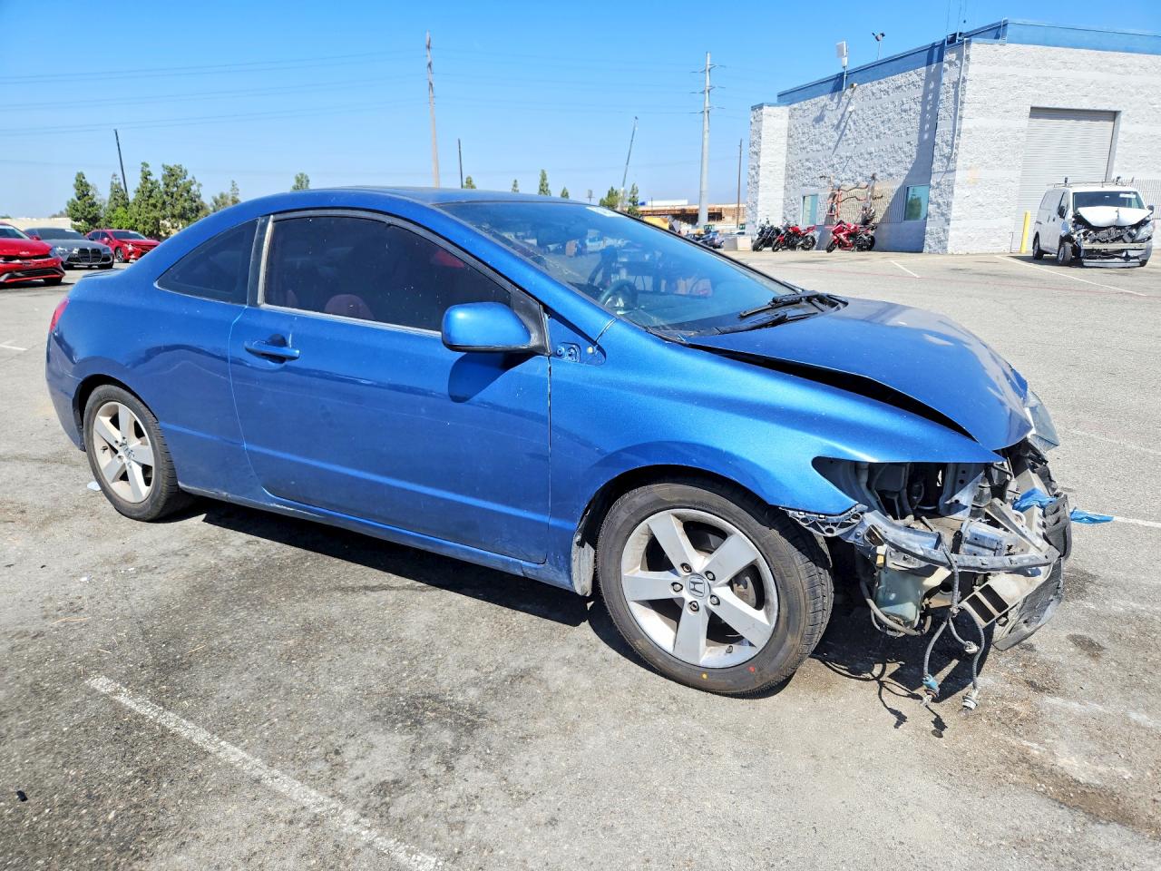 2006 Honda Civic Ex Blue vin: 2HGFG12896H522257