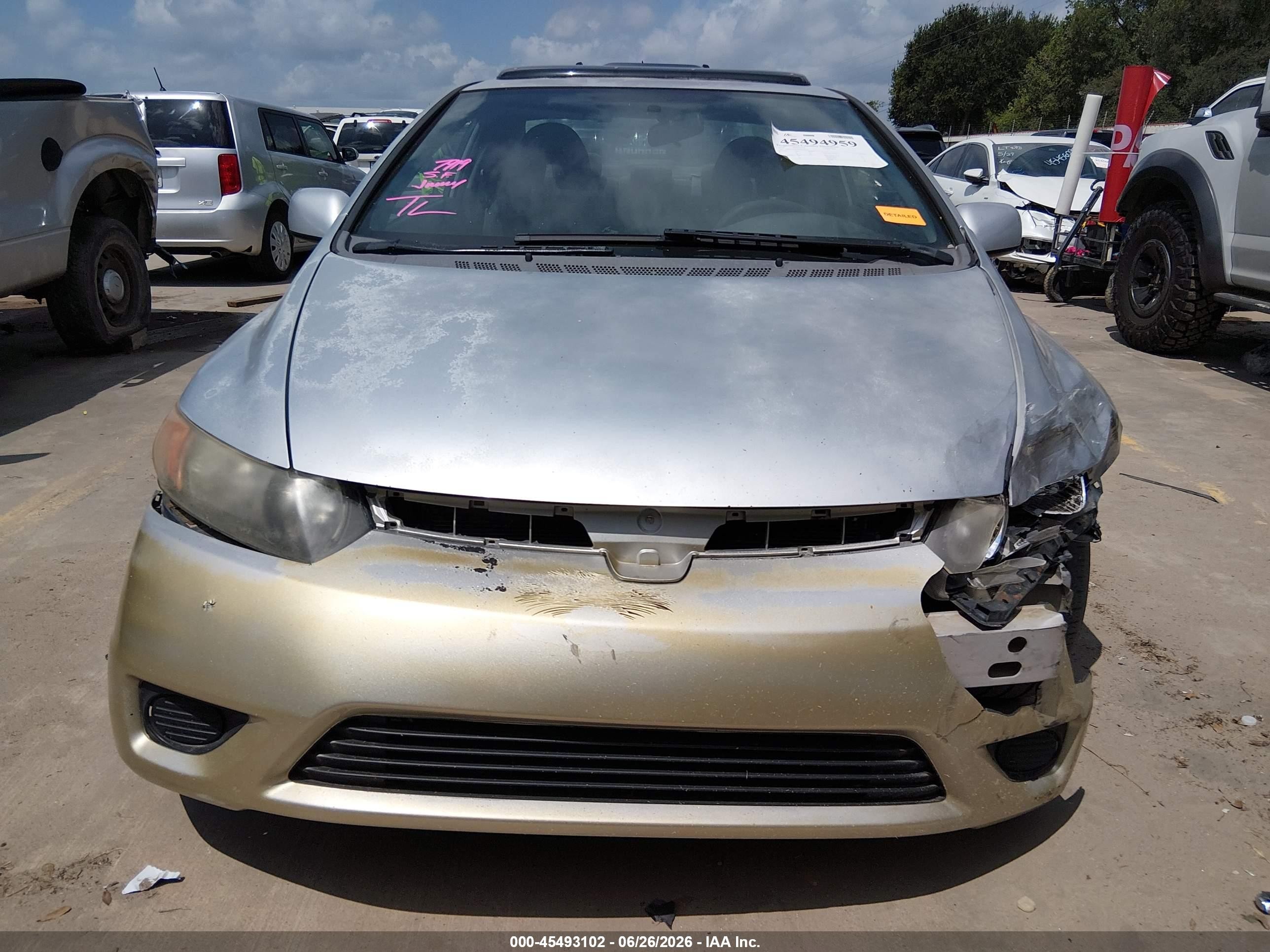 2006 Honda Civic Ex Серебряный vin: 2HGFG12896H543562
