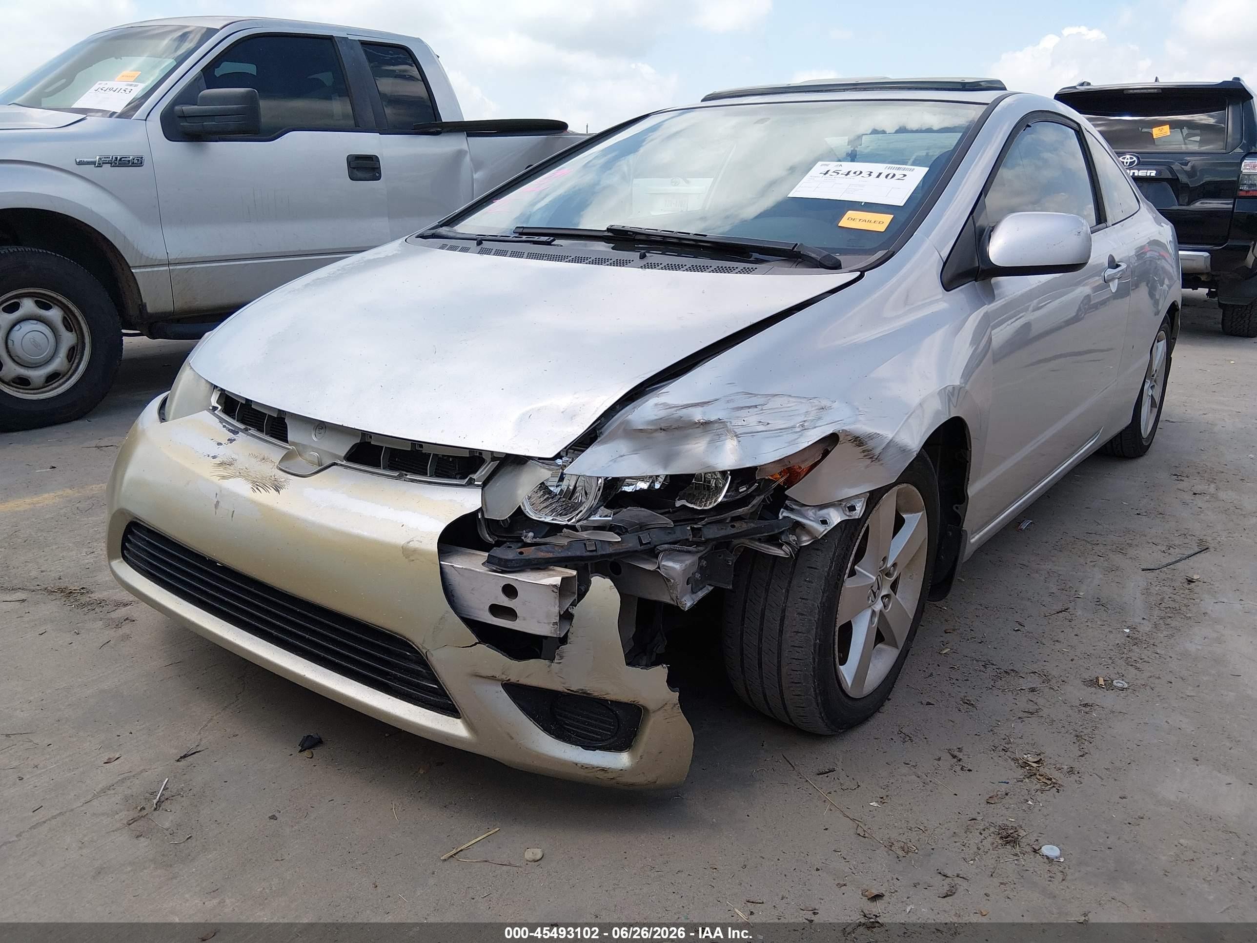 2006 Honda Civic Ex Серебряный vin: 2HGFG12896H543562