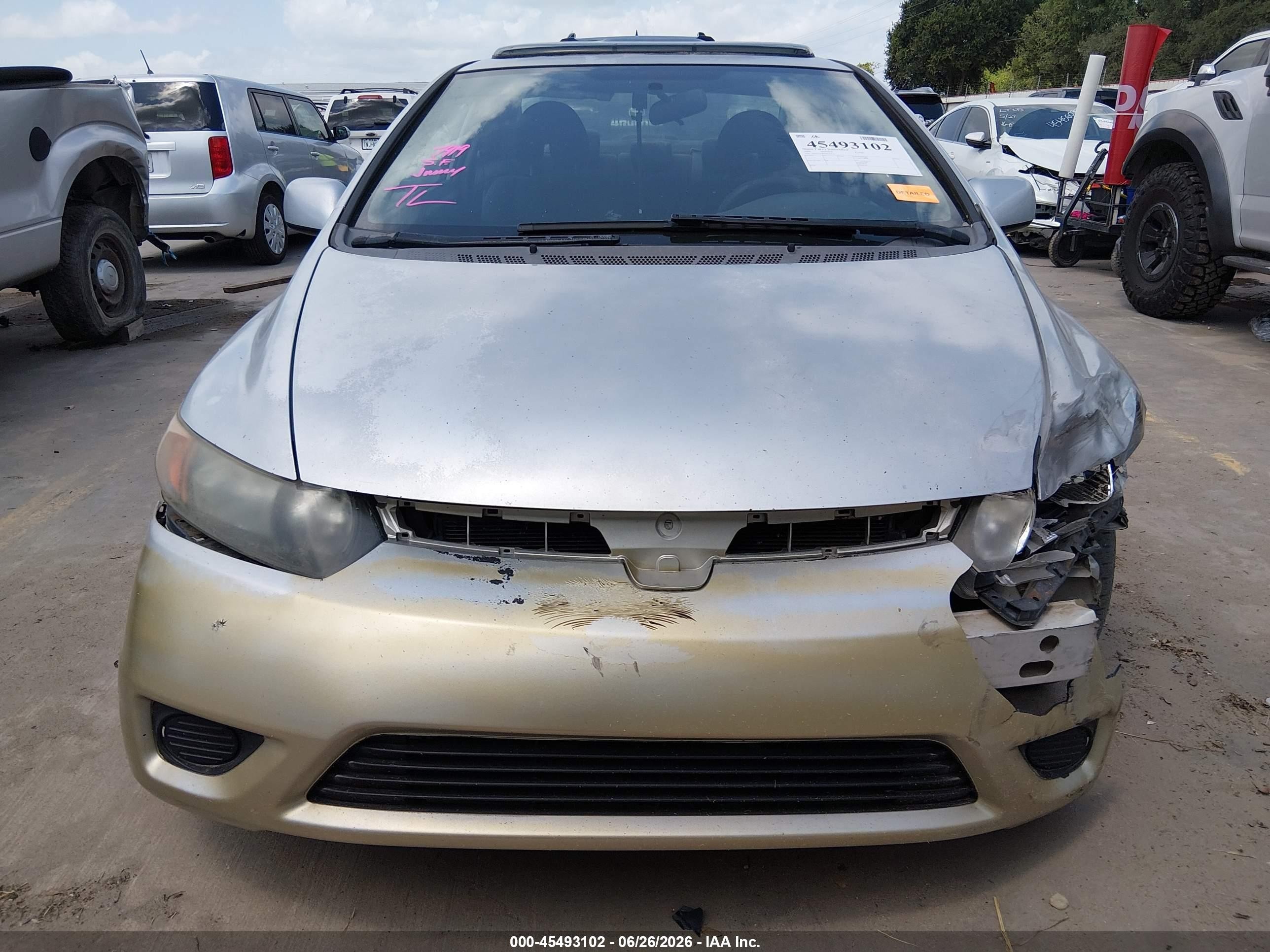 2006 Honda Civic Ex Серебряный vin: 2HGFG12896H543562