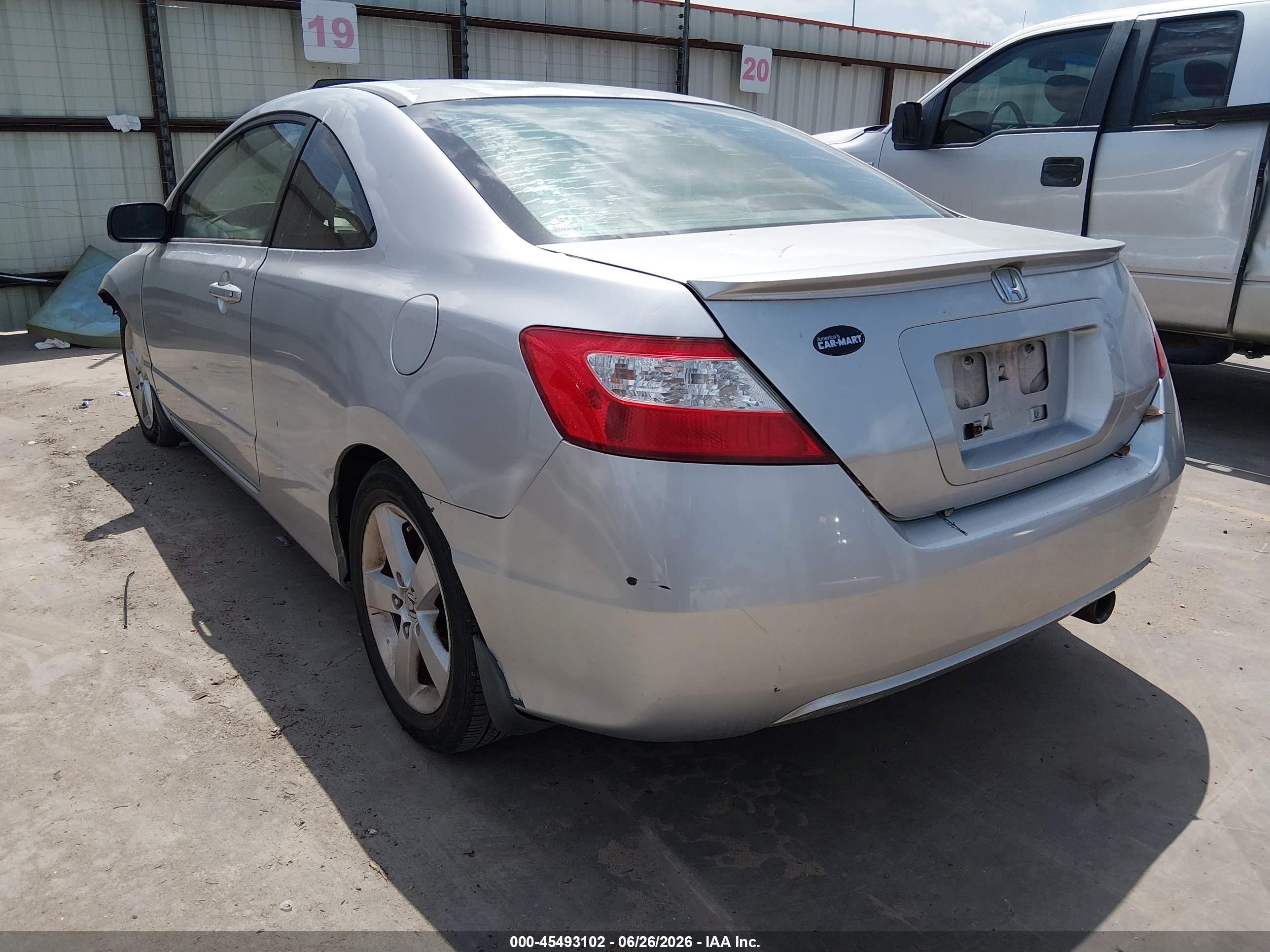 2006 Honda Civic Ex Серебряный vin: 2HGFG12896H543562