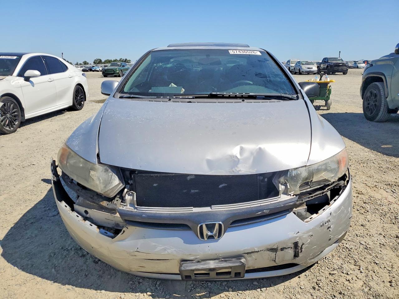 2006 Honda Civic Ex Silver vin: 2HGFG12896H550432