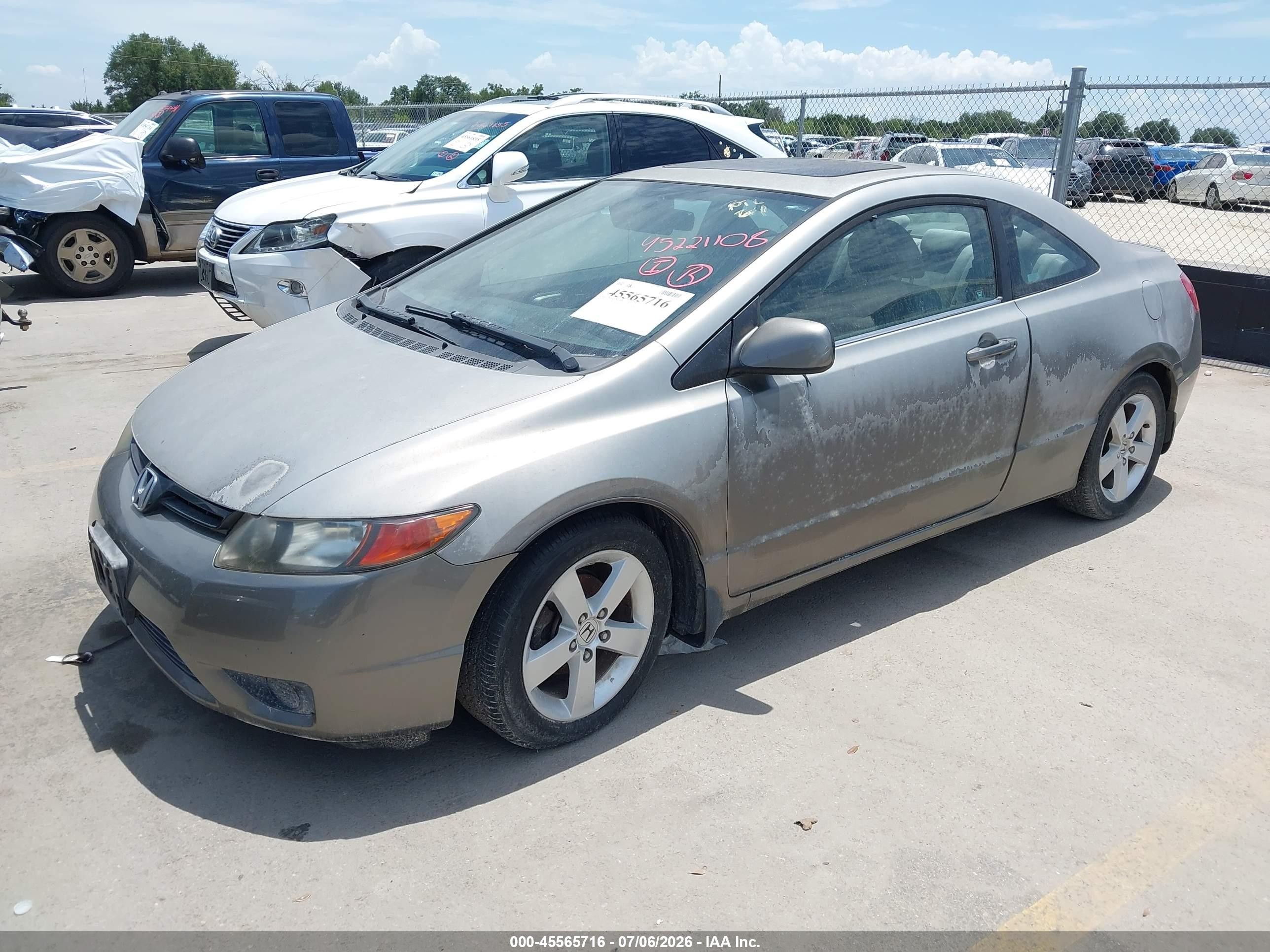 2006 Honda Civic Ex Silver vin: 2HGFG12896H573984