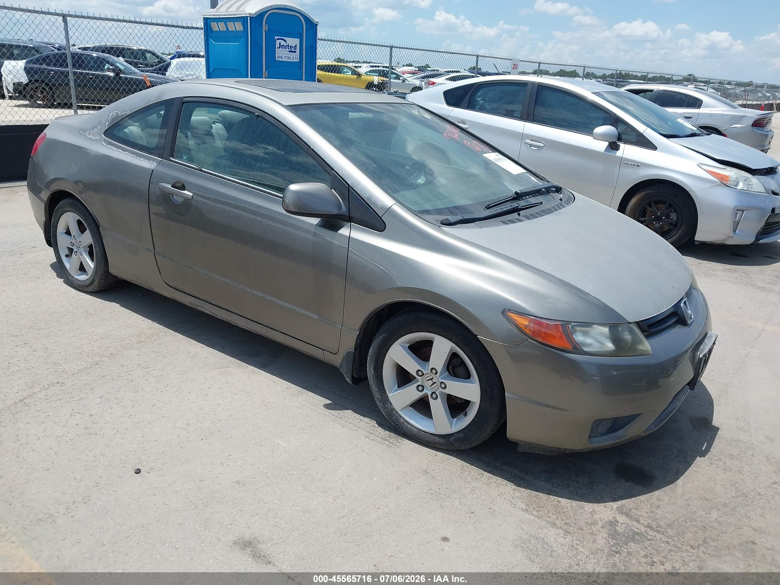 2006 Honda Civic Ex Silver vin: 2HGFG12896H573984