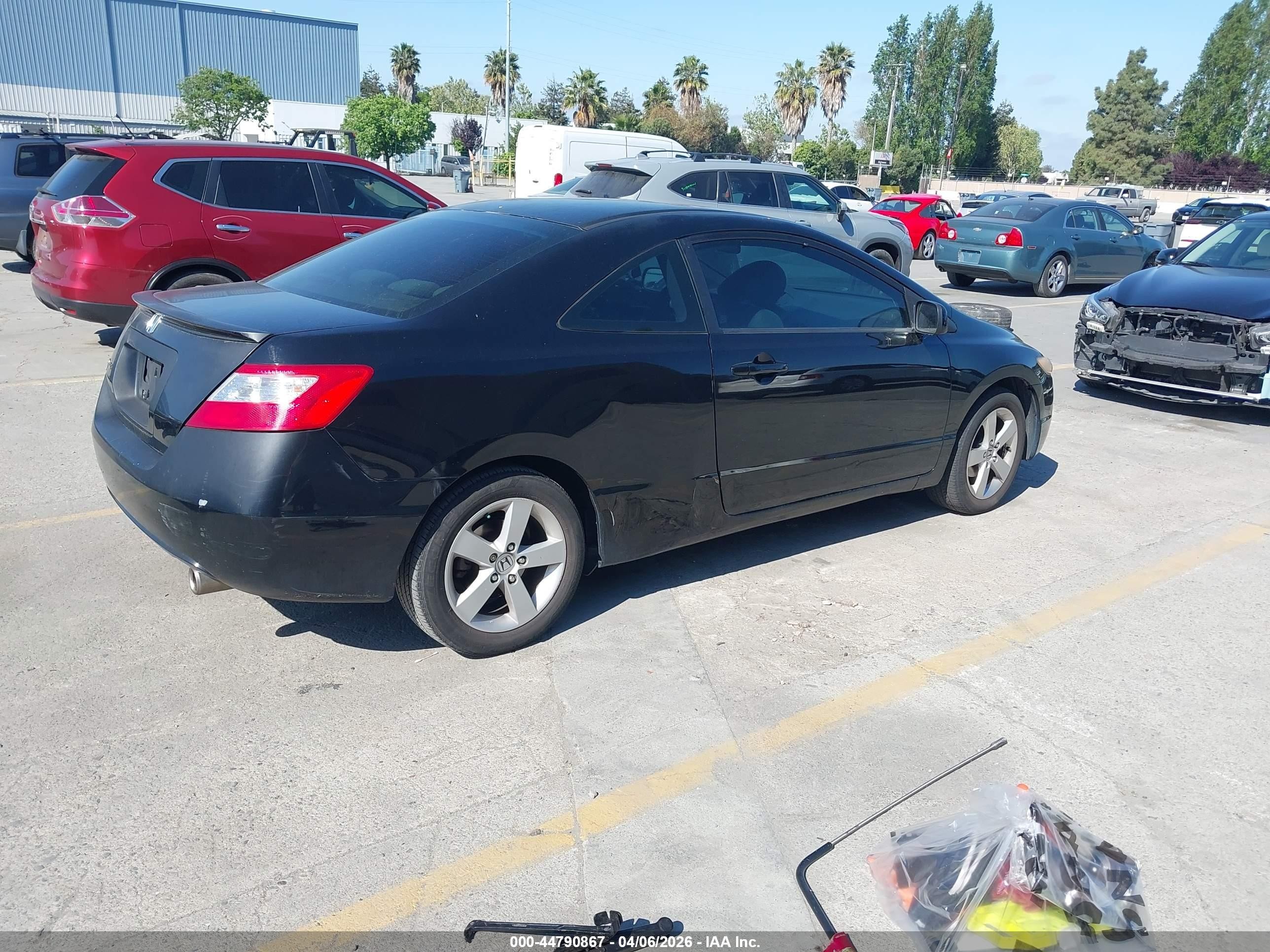 2007 Honda Civic Ex Черный vin: 2HGFG12897H517836