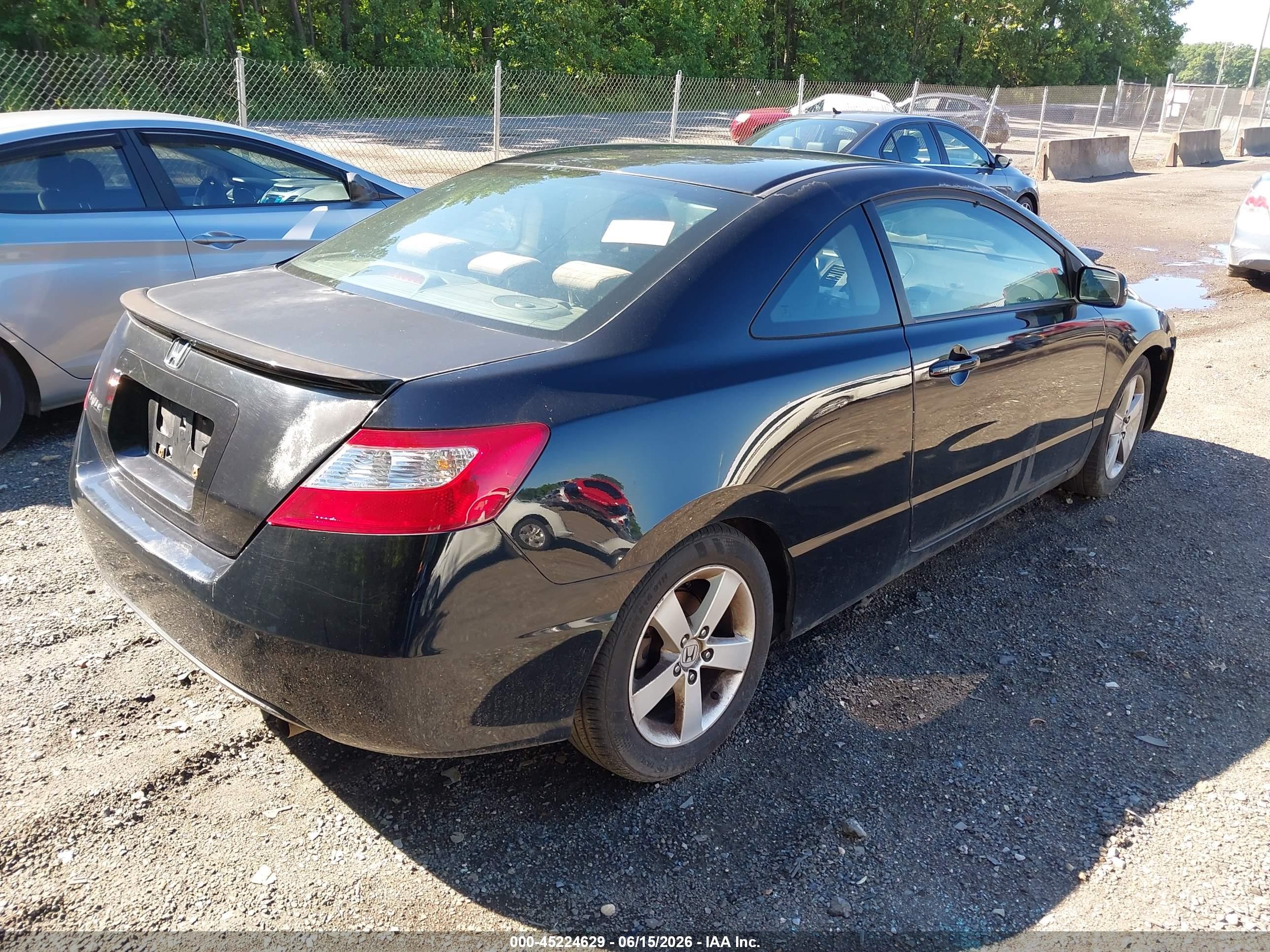 2007 Honda Civic Ex Black vin: 2HGFG12897H549766