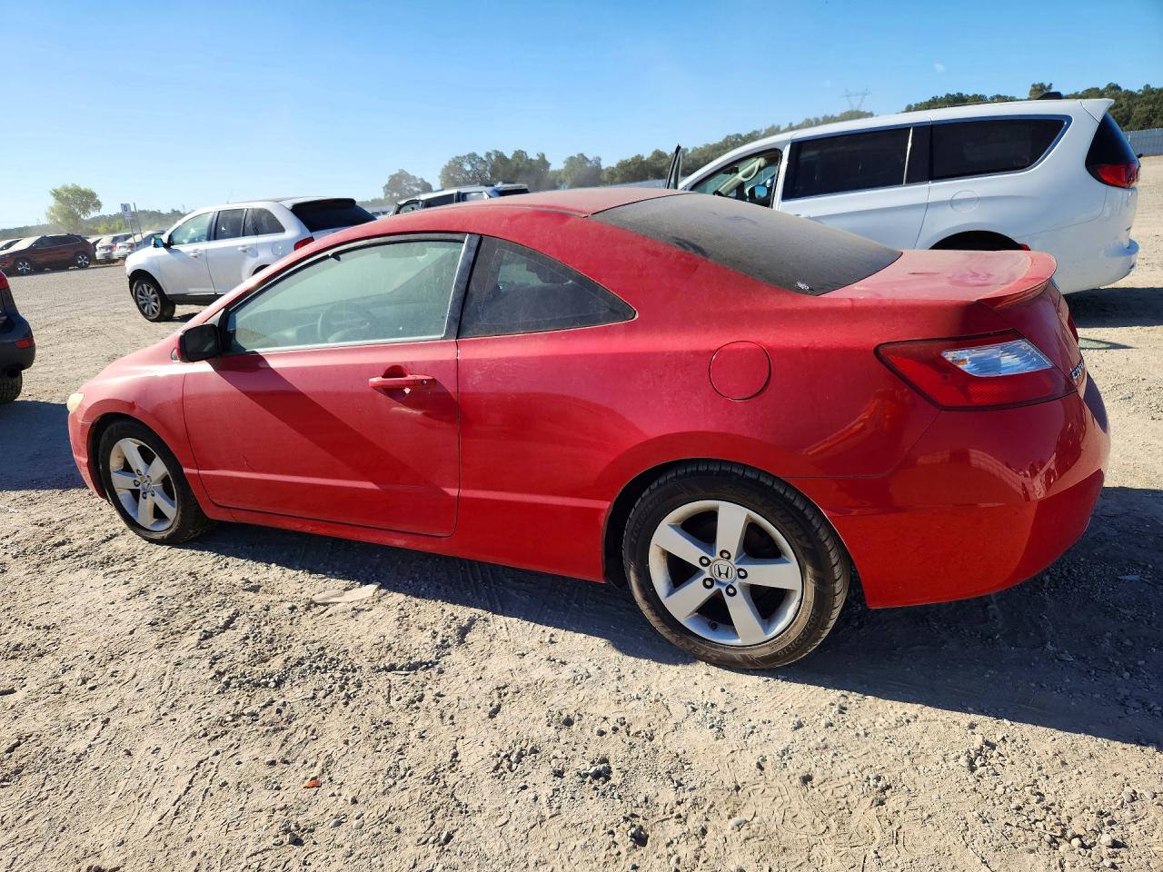 2007 Honda Civic Ex Красный vin: 2HGFG12897H564221