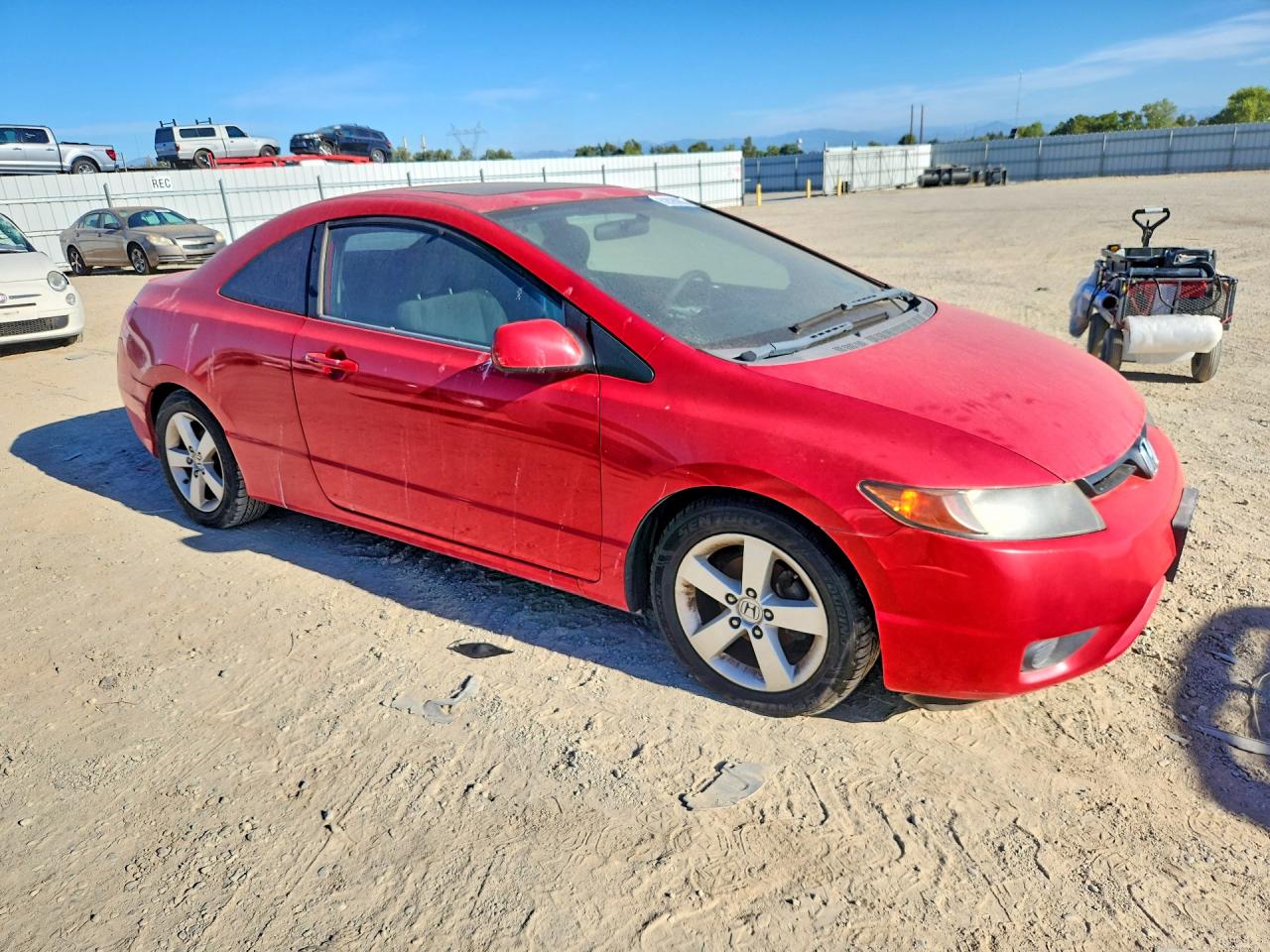 2007 Honda Civic Ex Красный vin: 2HGFG12897H564221