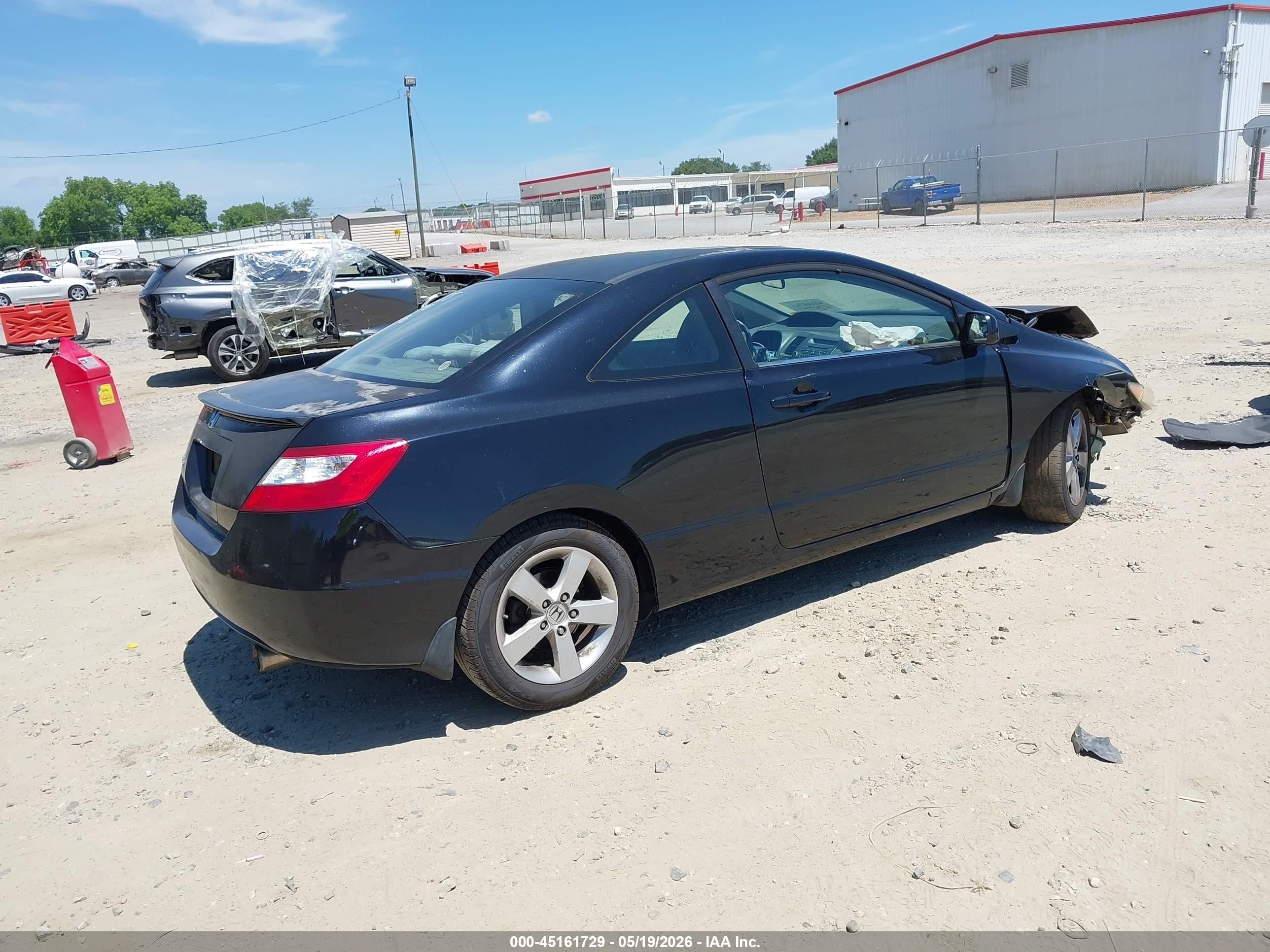 2008 Honda Civic Ex Black vin: 2HGFG12898H524755