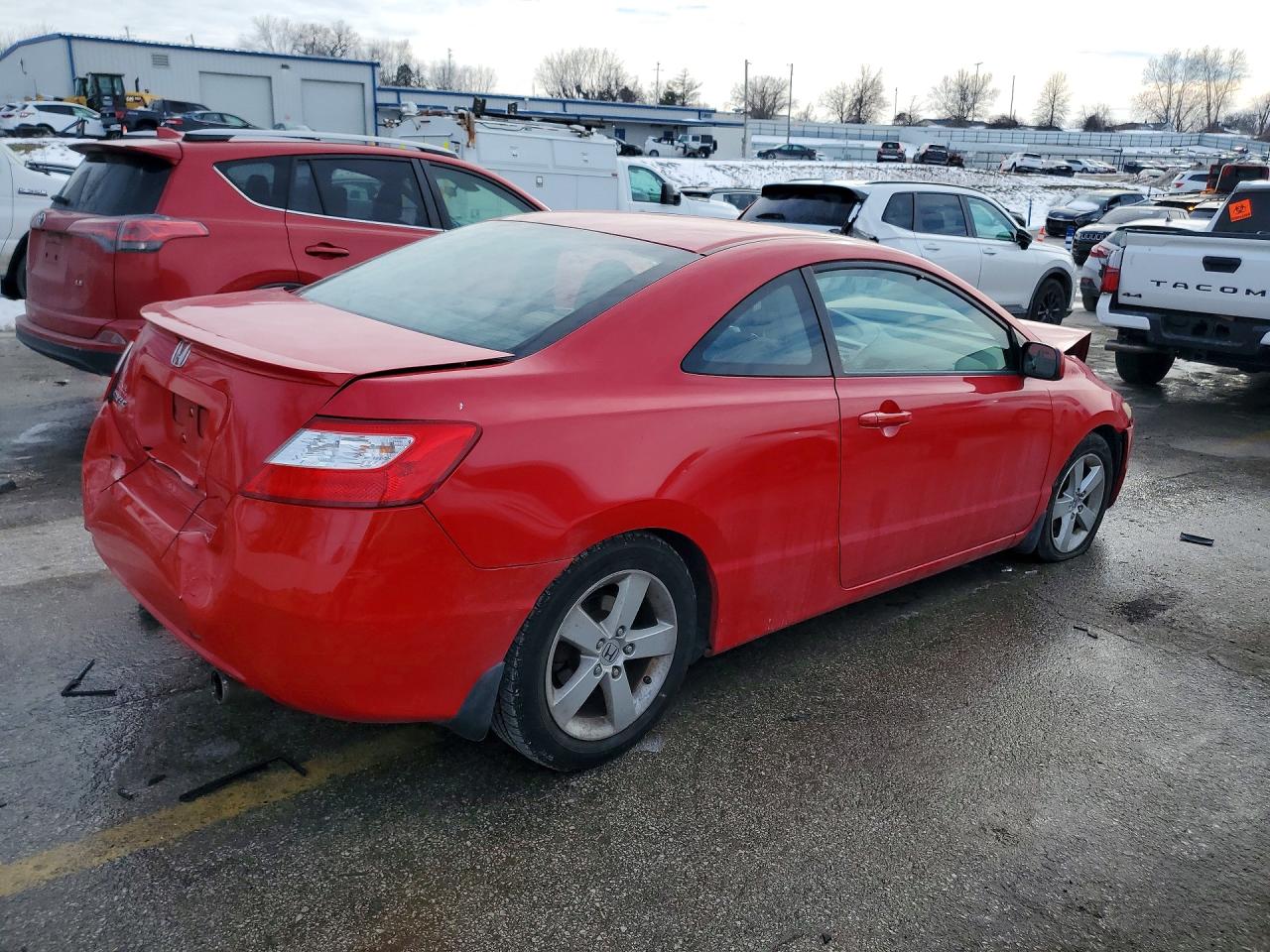 2008 Honda Civic Ex Red vin: 2HGFG12898H556217