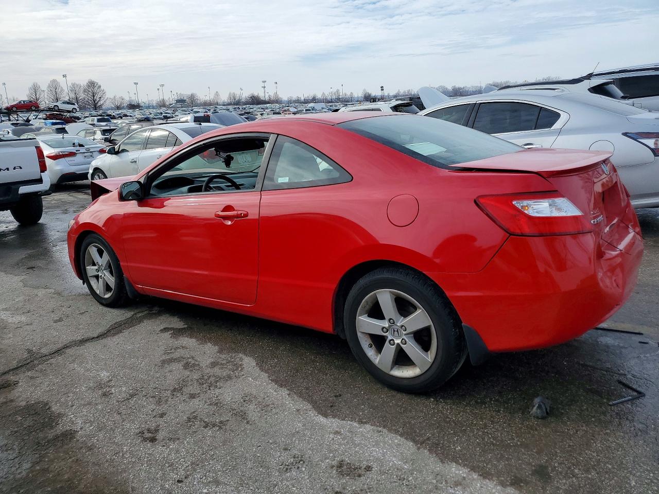 2008 Honda Civic Ex Red vin: 2HGFG12898H556217