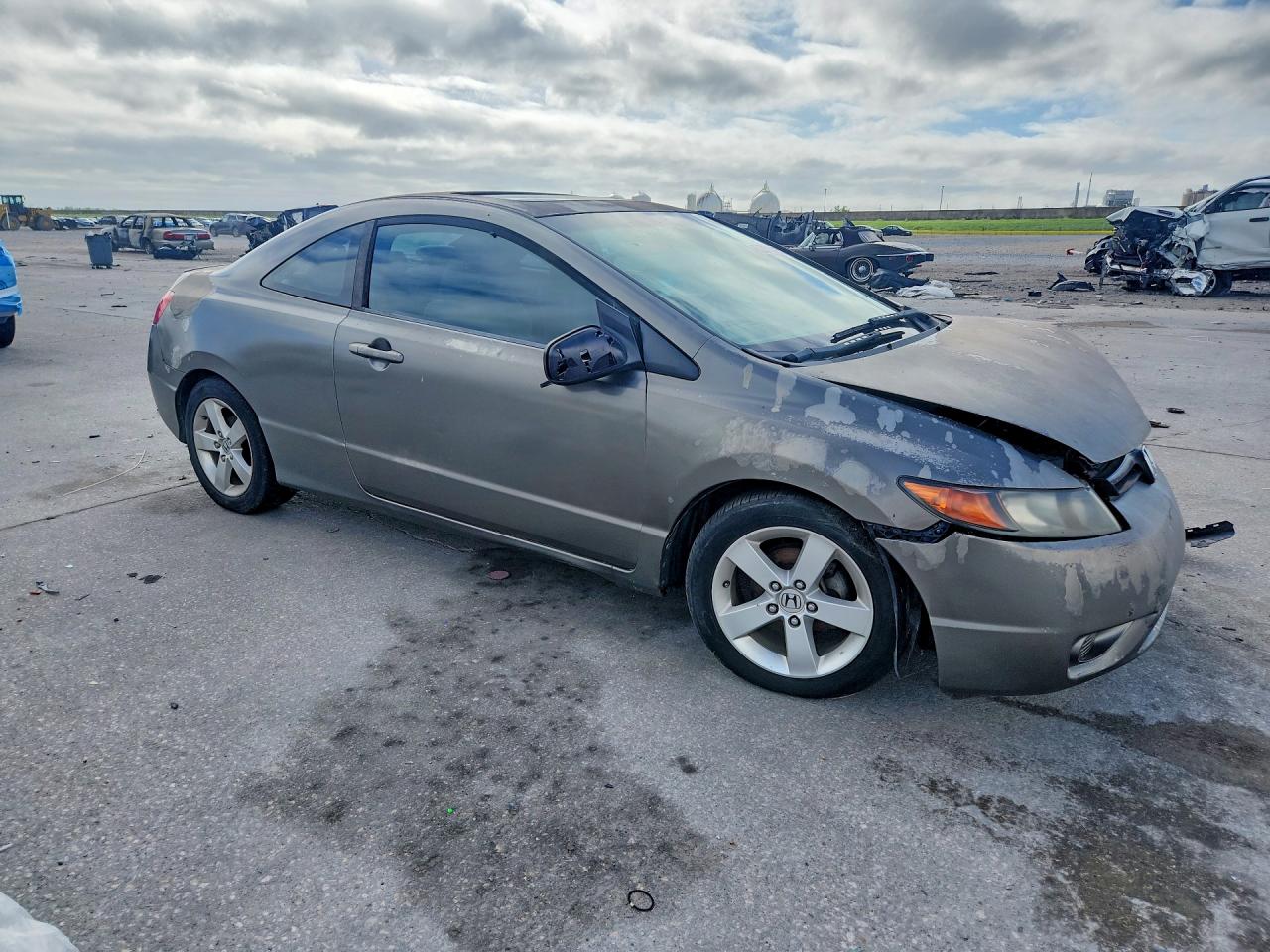 2008 Honda Civic Ex Gray vin: 2HGFG12898H557786