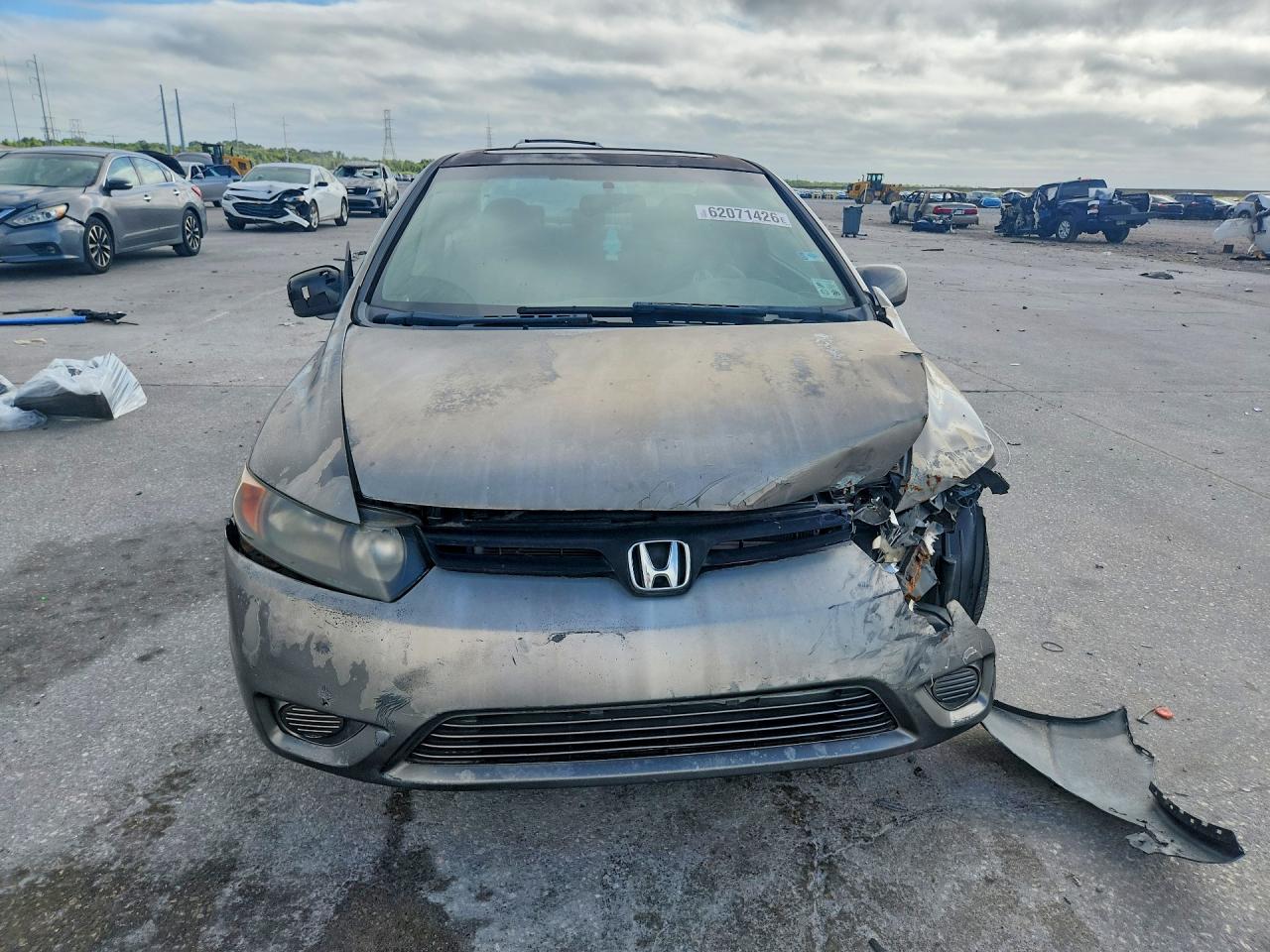 2008 Honda Civic Ex Gray vin: 2HGFG12898H557786