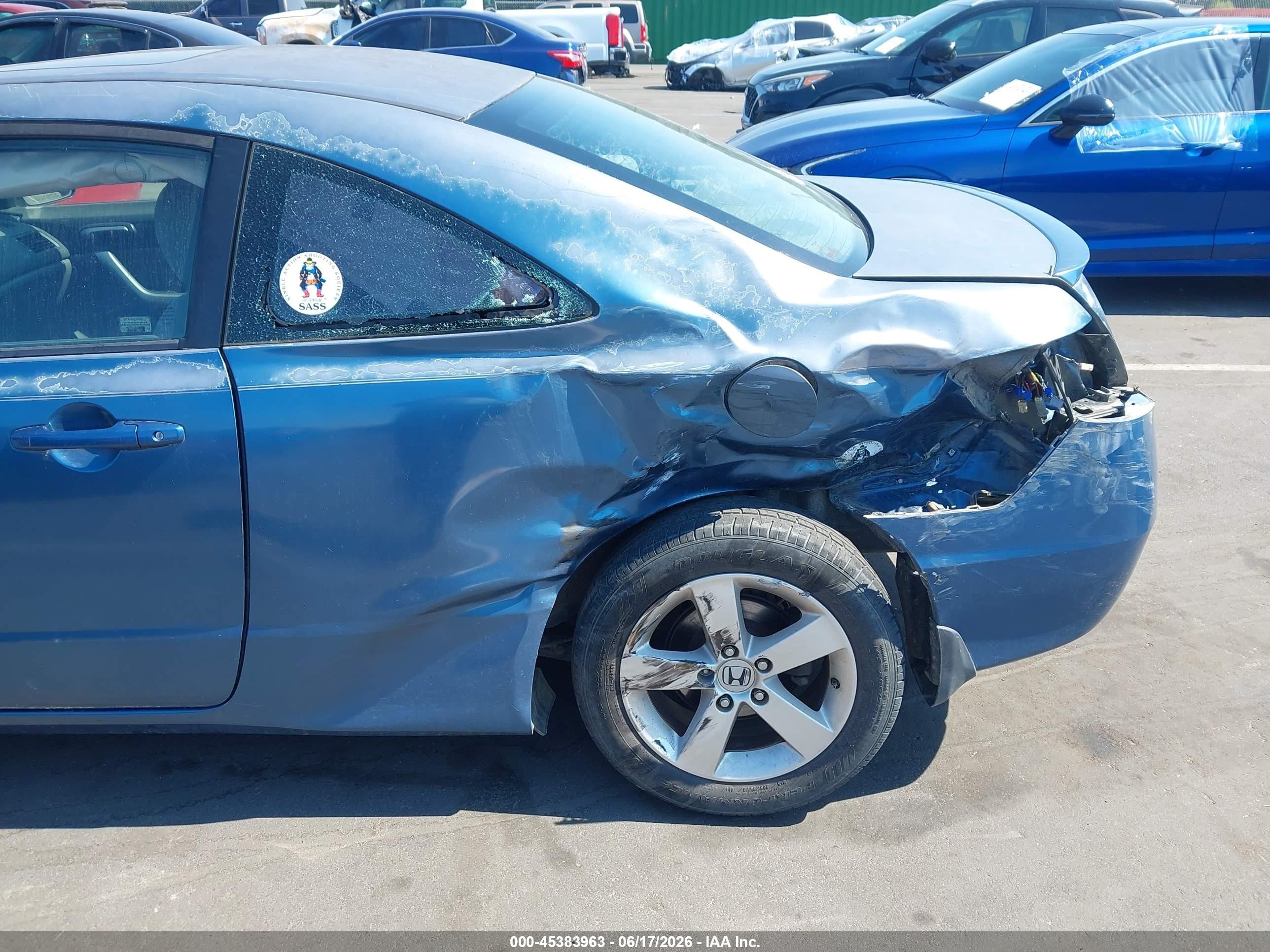 2008 Honda Civic Ex Light Blue vin: 2HGFG12898H577651