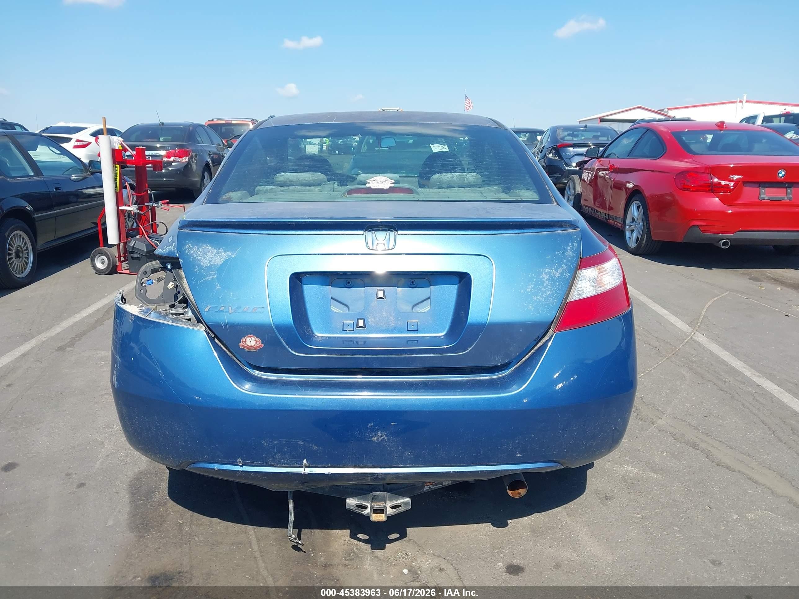 2008 Honda Civic Ex Light Blue vin: 2HGFG12898H577651
