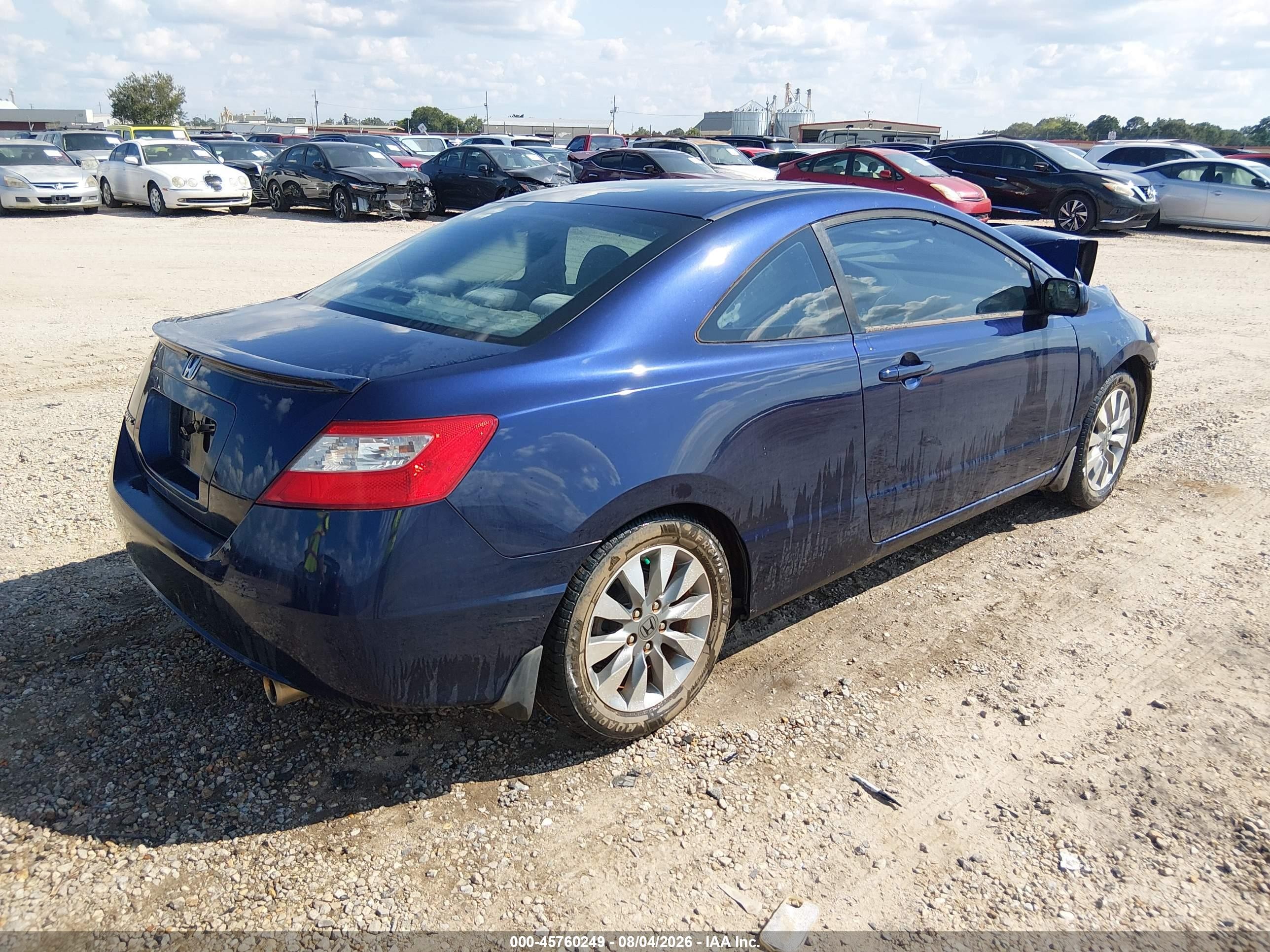 2009 Honda Civic Ex Blue vin: 2HGFG12899H502062