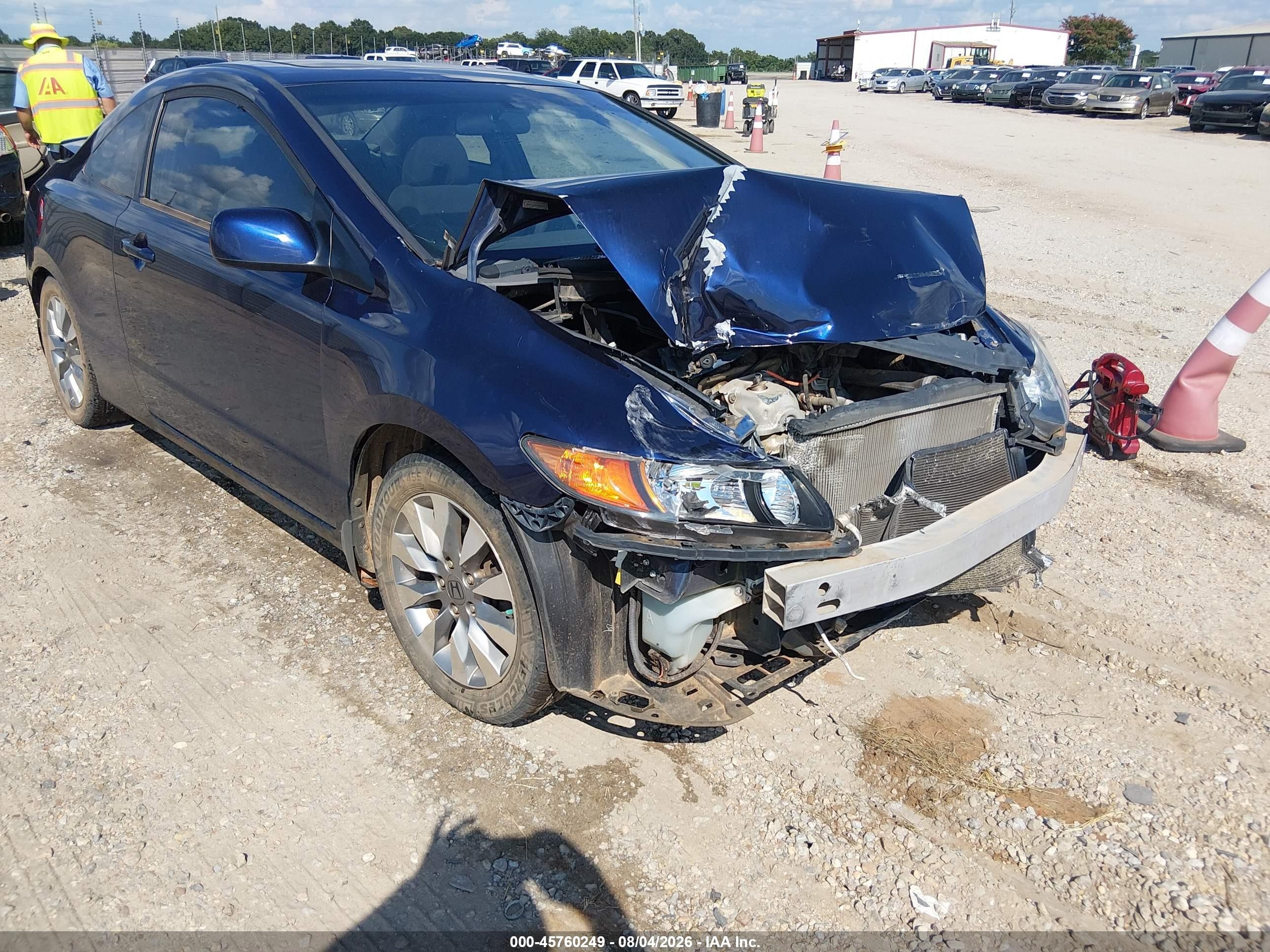 2009 Honda Civic Ex Blue vin: 2HGFG12899H502062