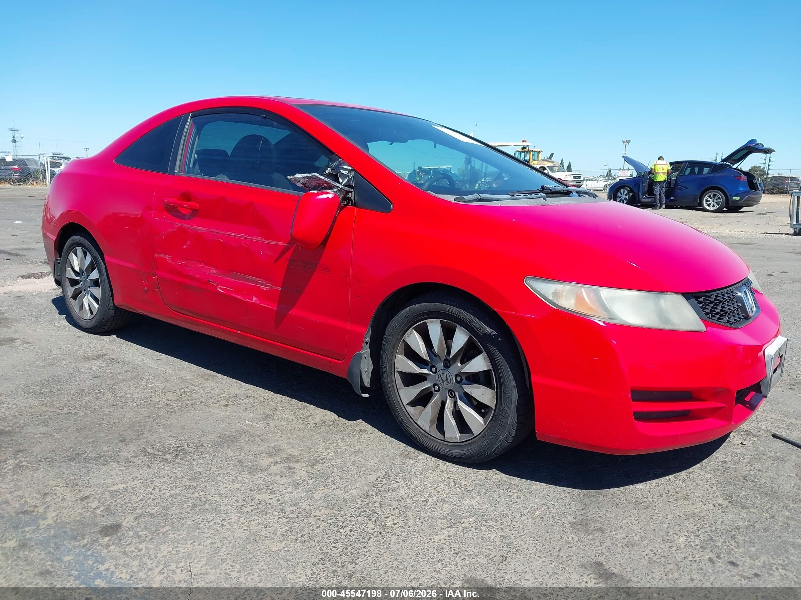 2009 Honda Civic Ex Red vin: 2HGFG12899H528547