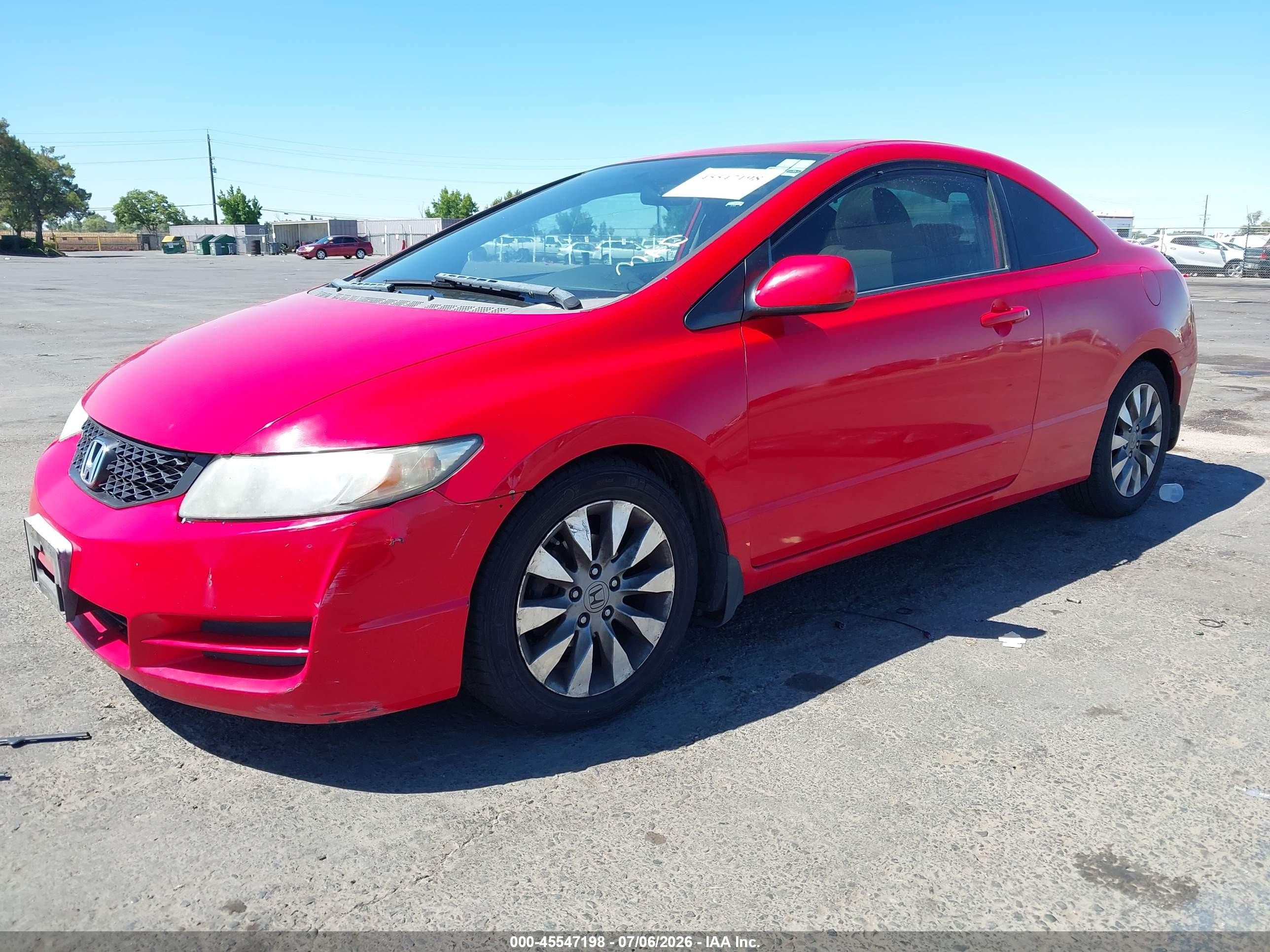 2009 Honda Civic Ex Red vin: 2HGFG12899H528547