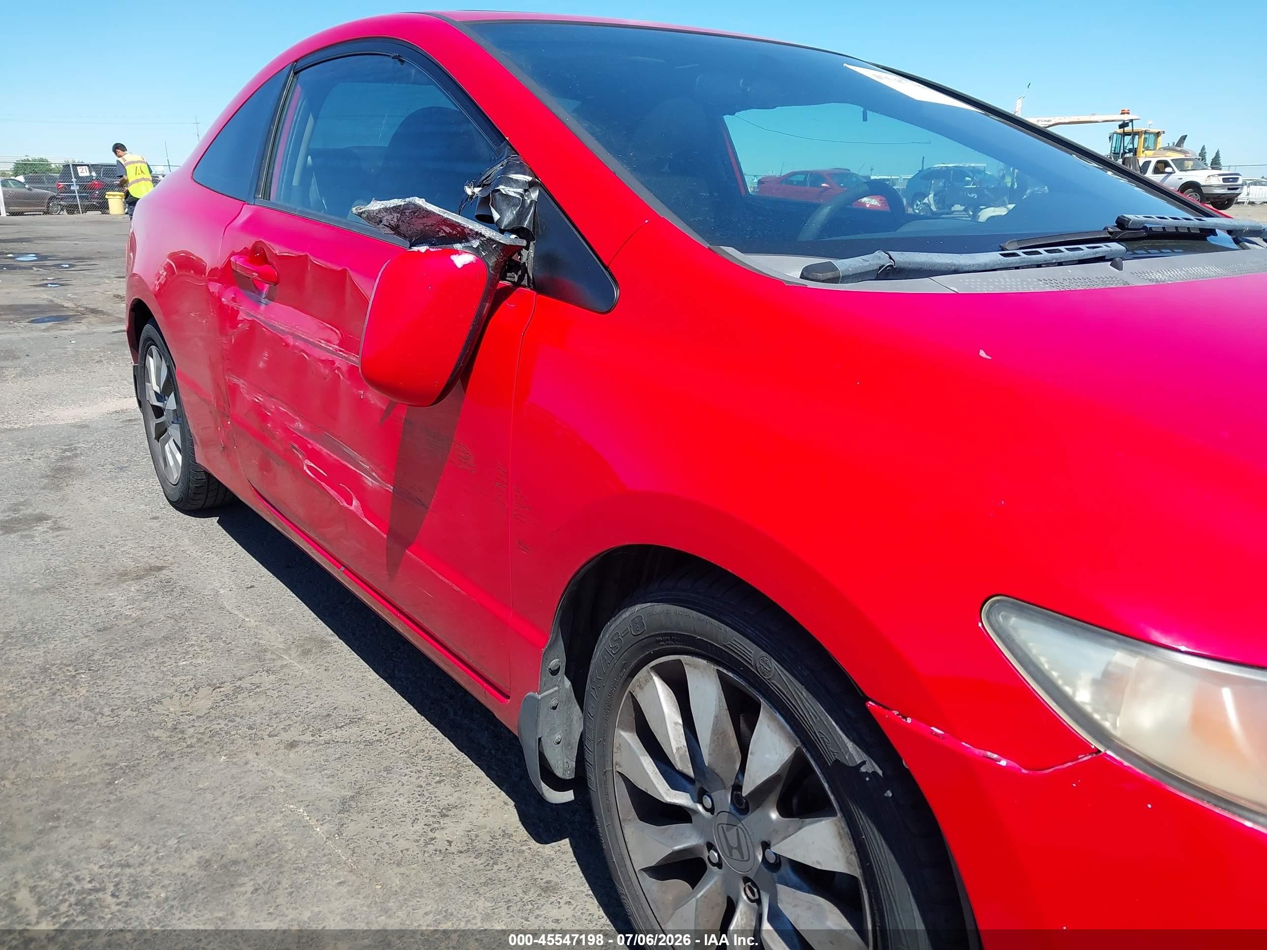 2009 Honda Civic Ex Red vin: 2HGFG12899H528547