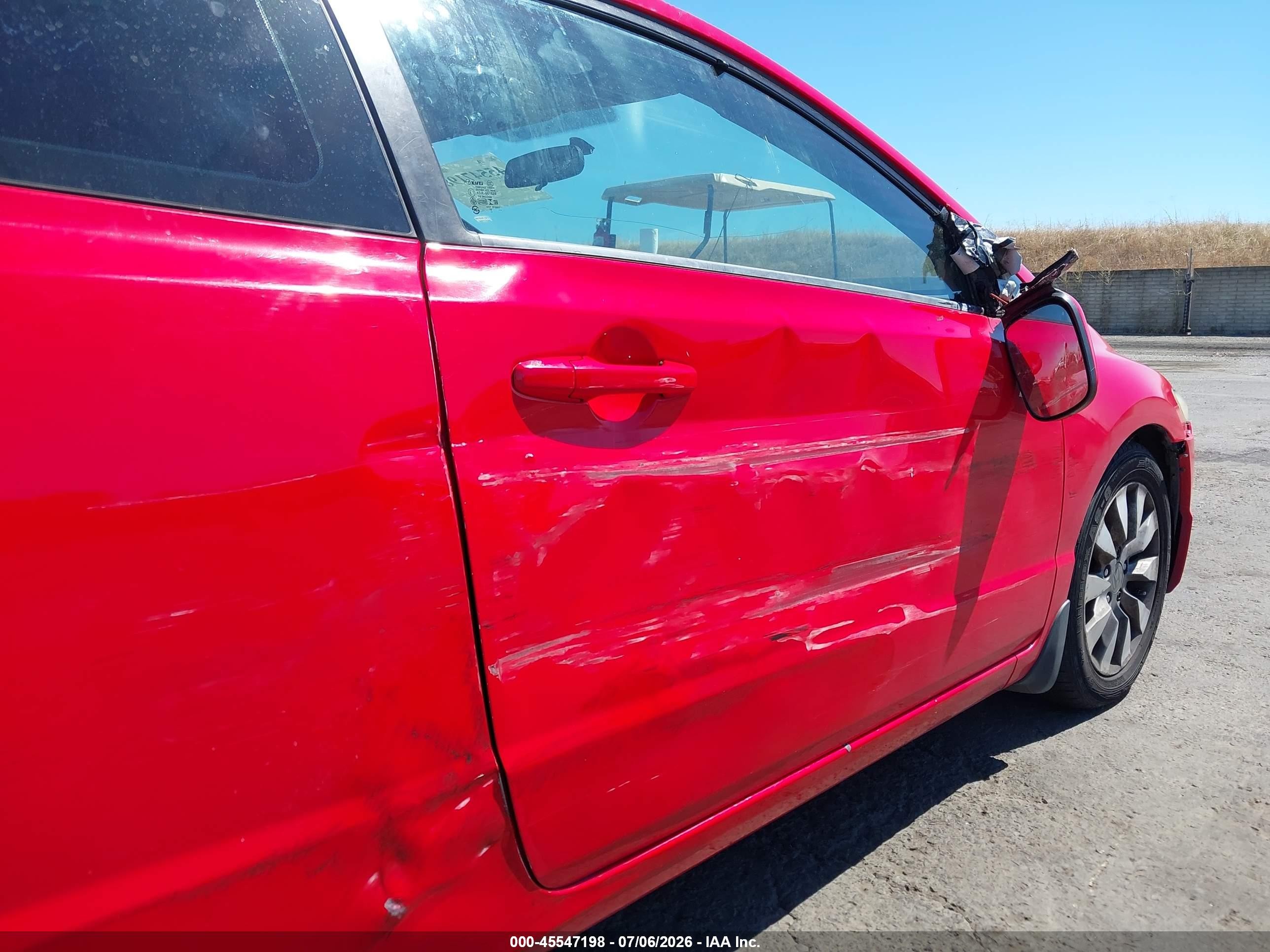 2009 Honda Civic Ex Red vin: 2HGFG12899H528547