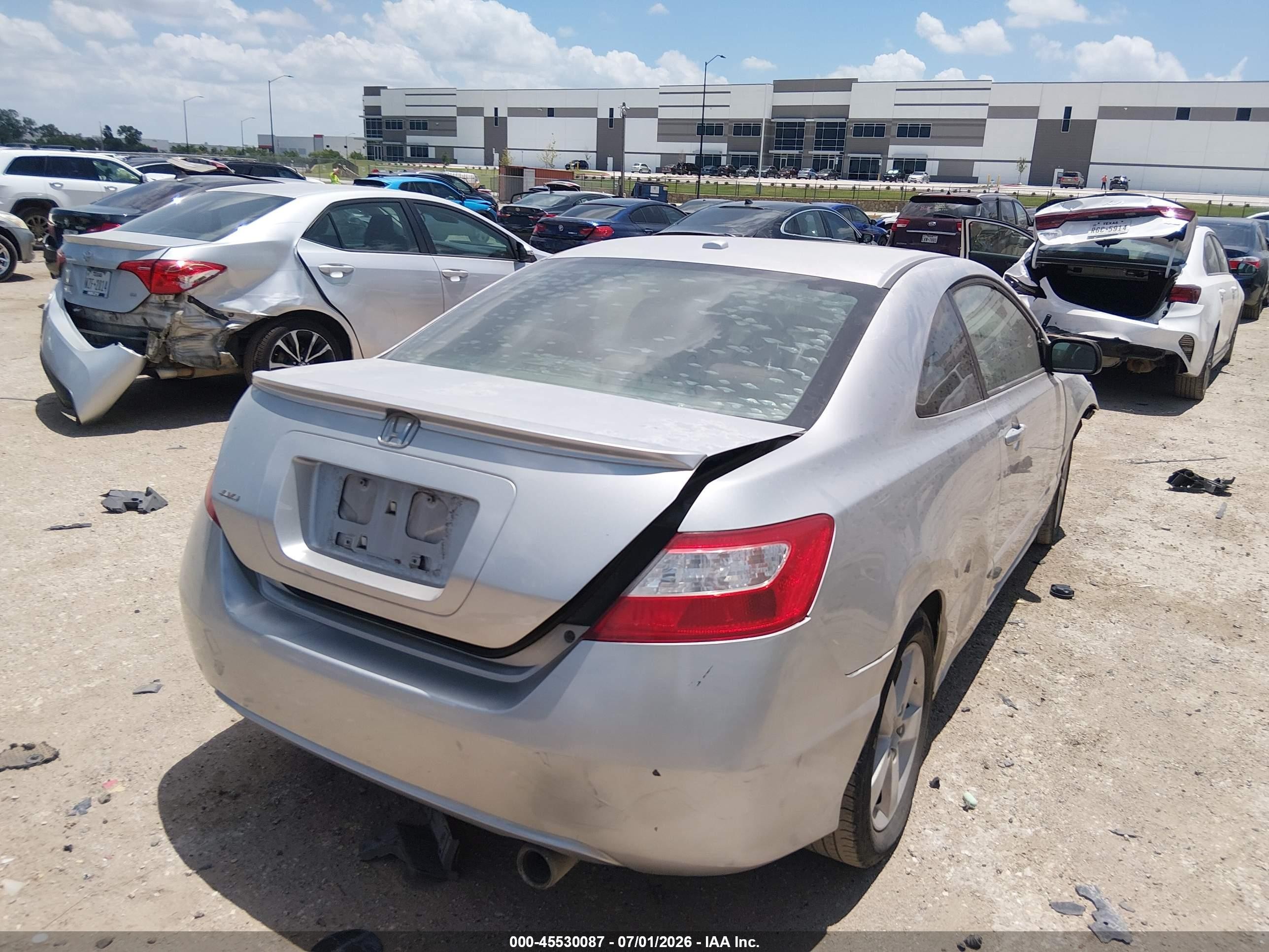 2006 Honda Civic Ex Серебряный vin: 2HGFG128X6H513163