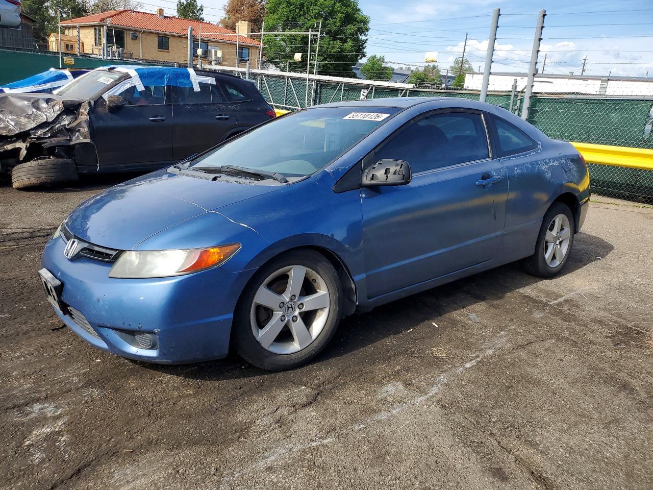 2006 Honda Civic Ex Blue vin: 2HGFG128X6H534918