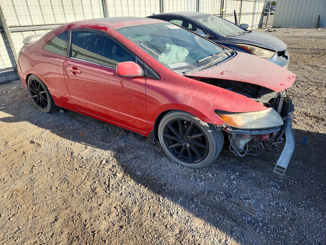 2007 Honda Civic Ex Red vin: 2HGFG128X7H508997