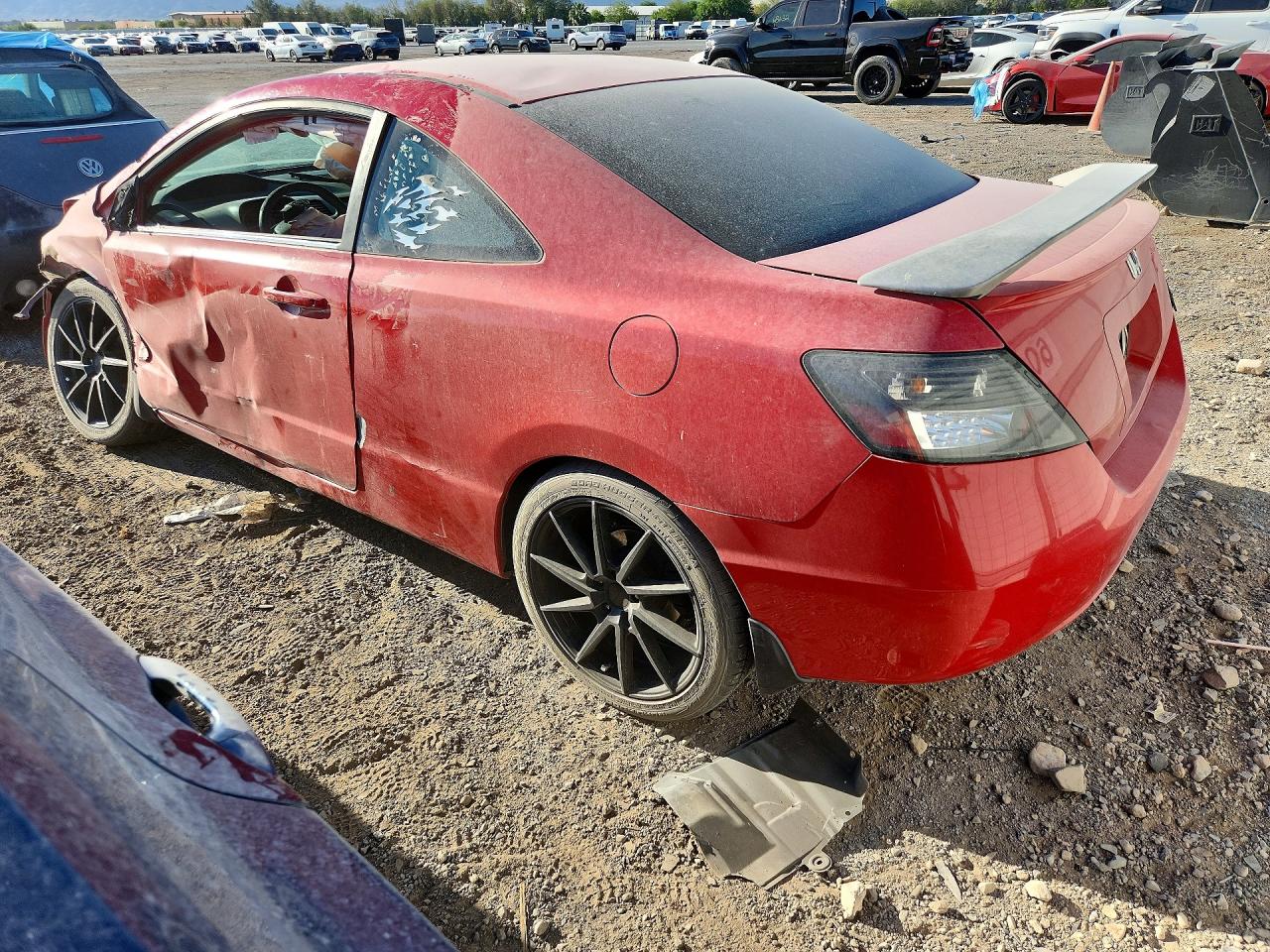 2007 Honda Civic Ex Red vin: 2HGFG128X7H508997