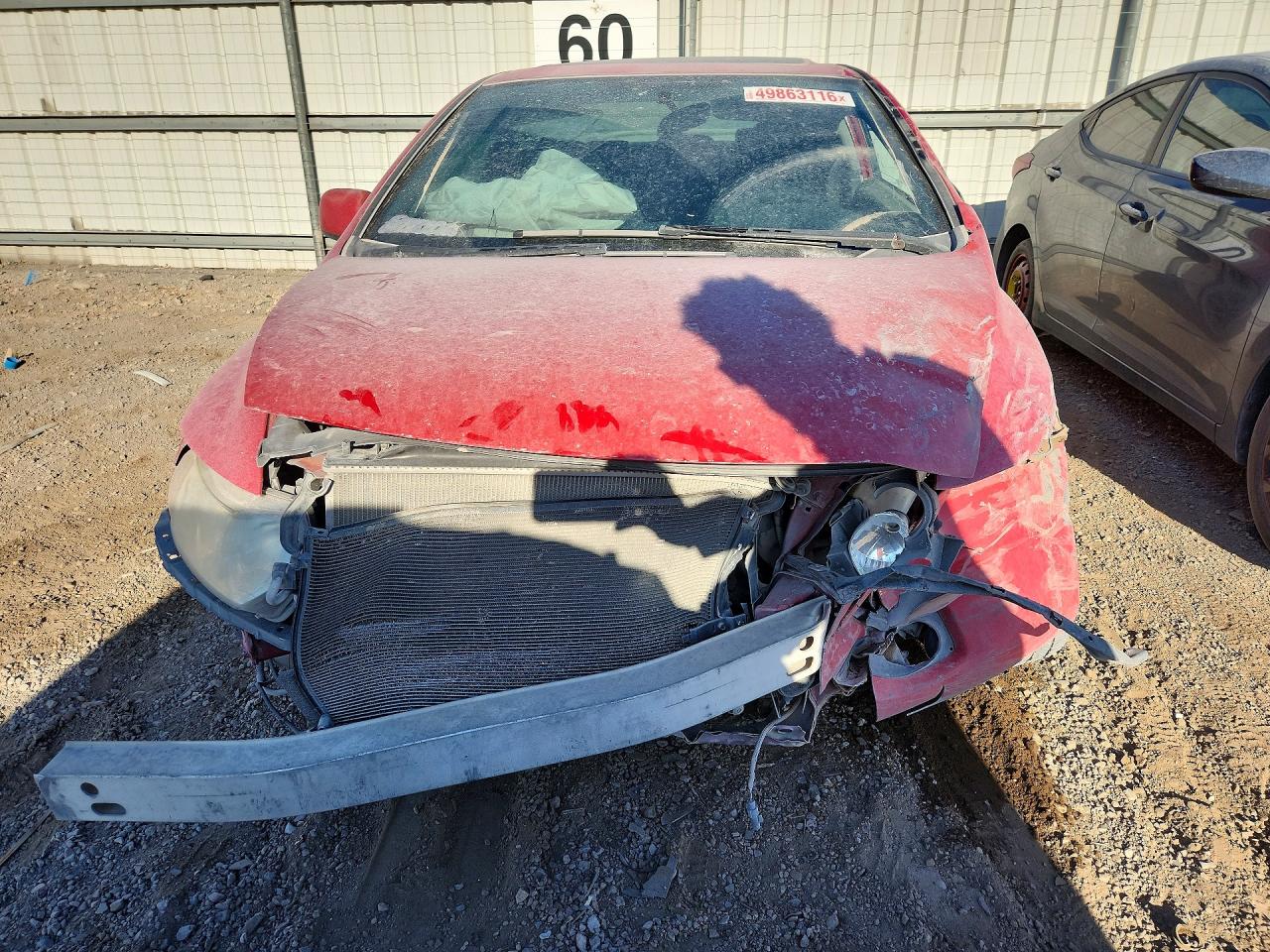 2007 Honda Civic Ex Red vin: 2HGFG128X7H508997