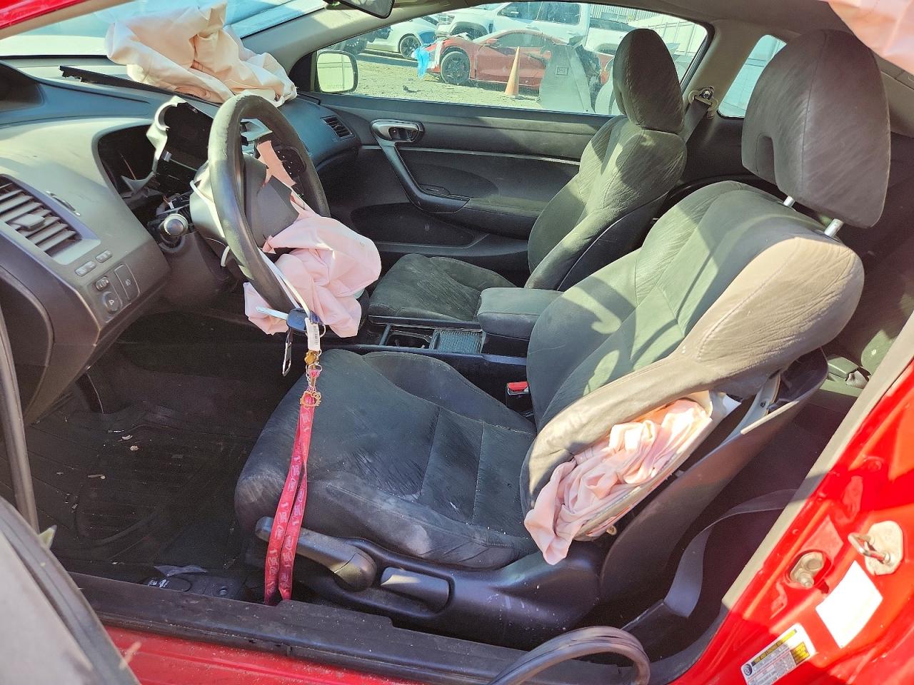 2007 Honda Civic Ex Red vin: 2HGFG128X7H508997