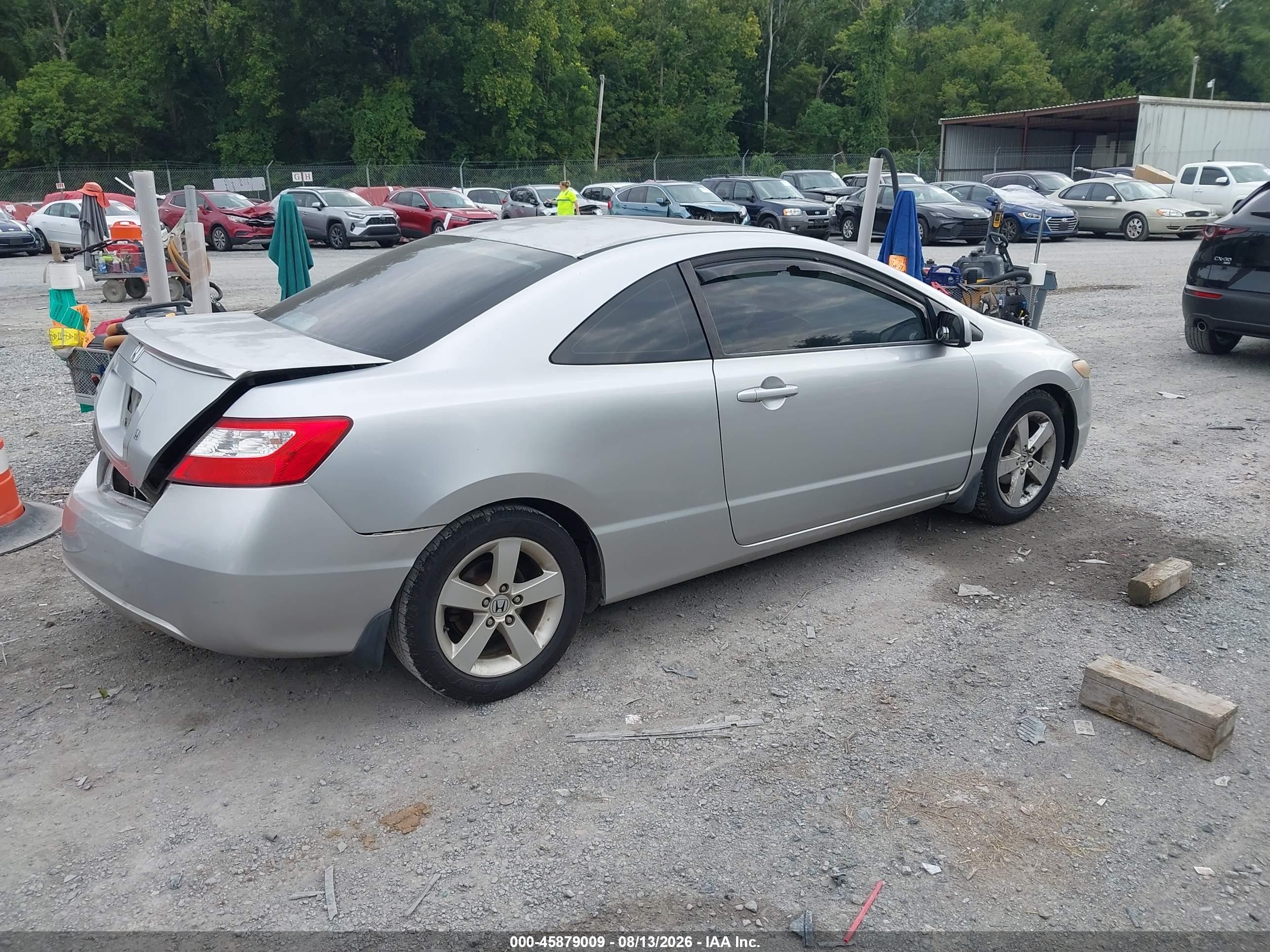 2007 Honda Civic Ex Silver vin: 2HGFG128X7H553888