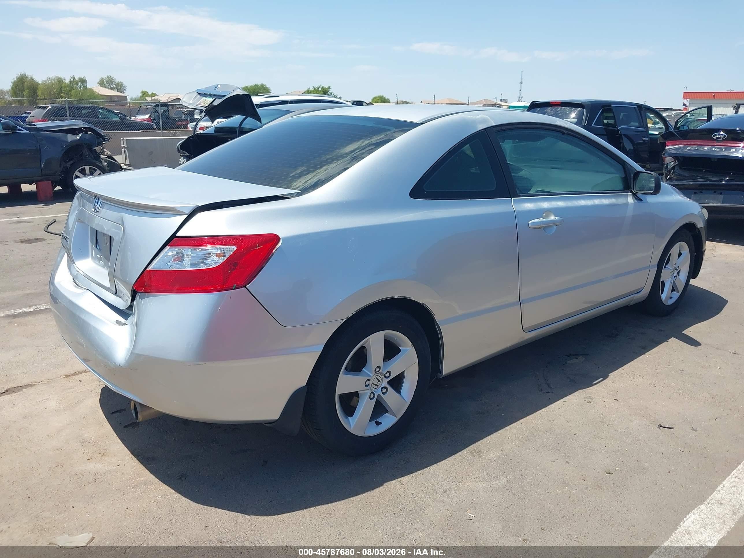 2008 Honda Civic Ex Silver vin: 2HGFG128X8H503042