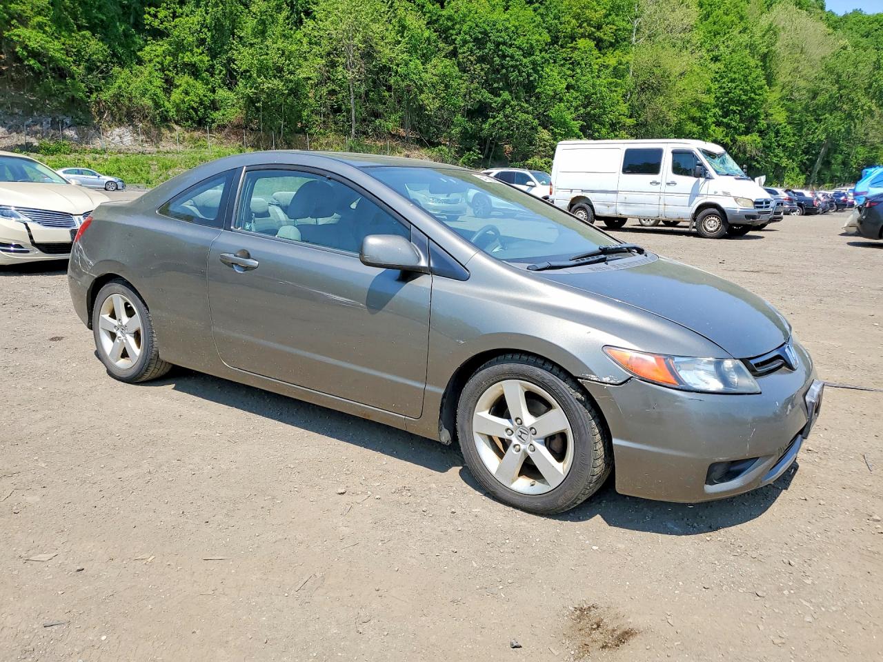 2008 Honda Civic Gray vin: 2HGFG128X8H509312