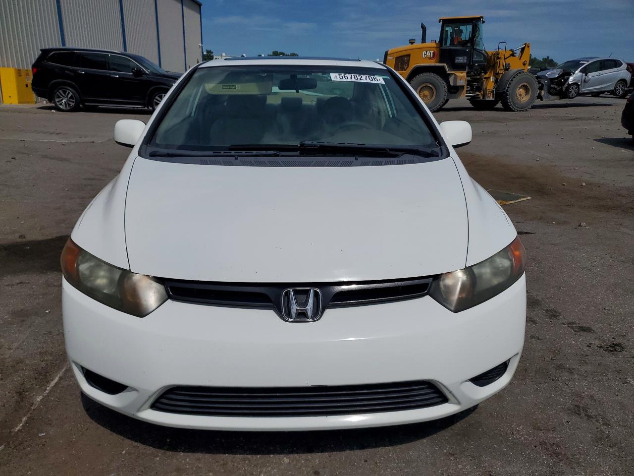 2008 Honda Civic Ex Белый vin: 2HGFG128X8H535005