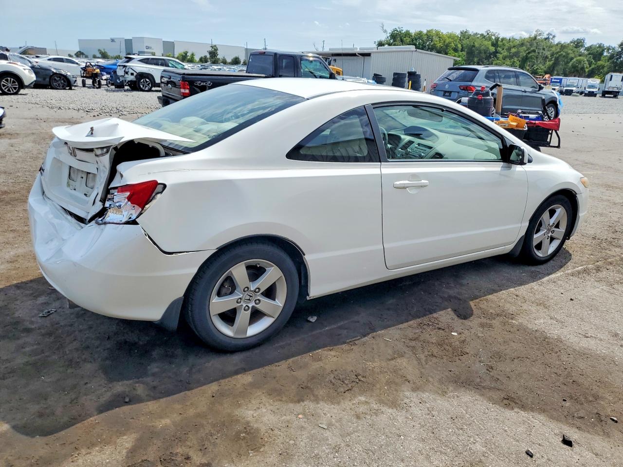 2008 Honda Civic Ex Белый vin: 2HGFG128X8H535005